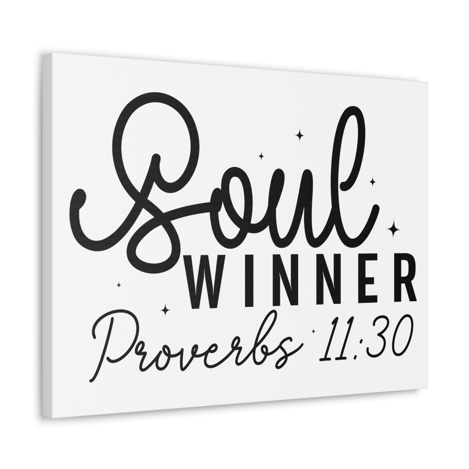 Scripture Walls Proverbs 11:30 Soul Winner Bible Verse Canvas Christian Wall Art Ready to Hang Unframed-Express Your Love Gifts