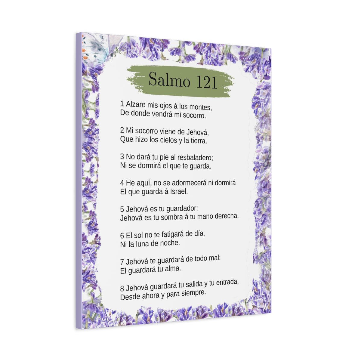 Salmo 121 Impresion De Arte Crist en Pared Lista Para Colgar in Spanish Ready to Hang Bible Canvas Unframed-Express Your Love Gifts