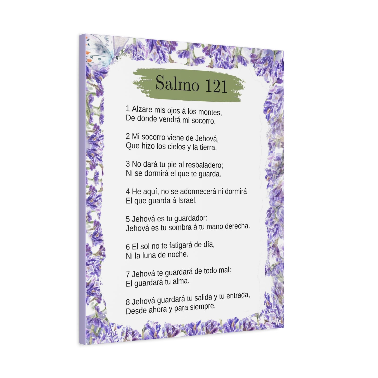 Salmo 121 Impresion De Arte Crist en Pared Lista Para Colgar in Spanish Ready to Hang Bible Canvas Unframed-Express Your Love Gifts