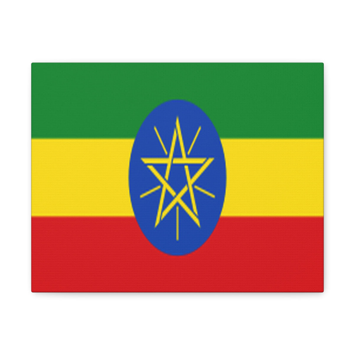 Ethiopia Country Flag Canvas Vibrant Wall Art Unframed Home Decor-Express Your Love Gifts