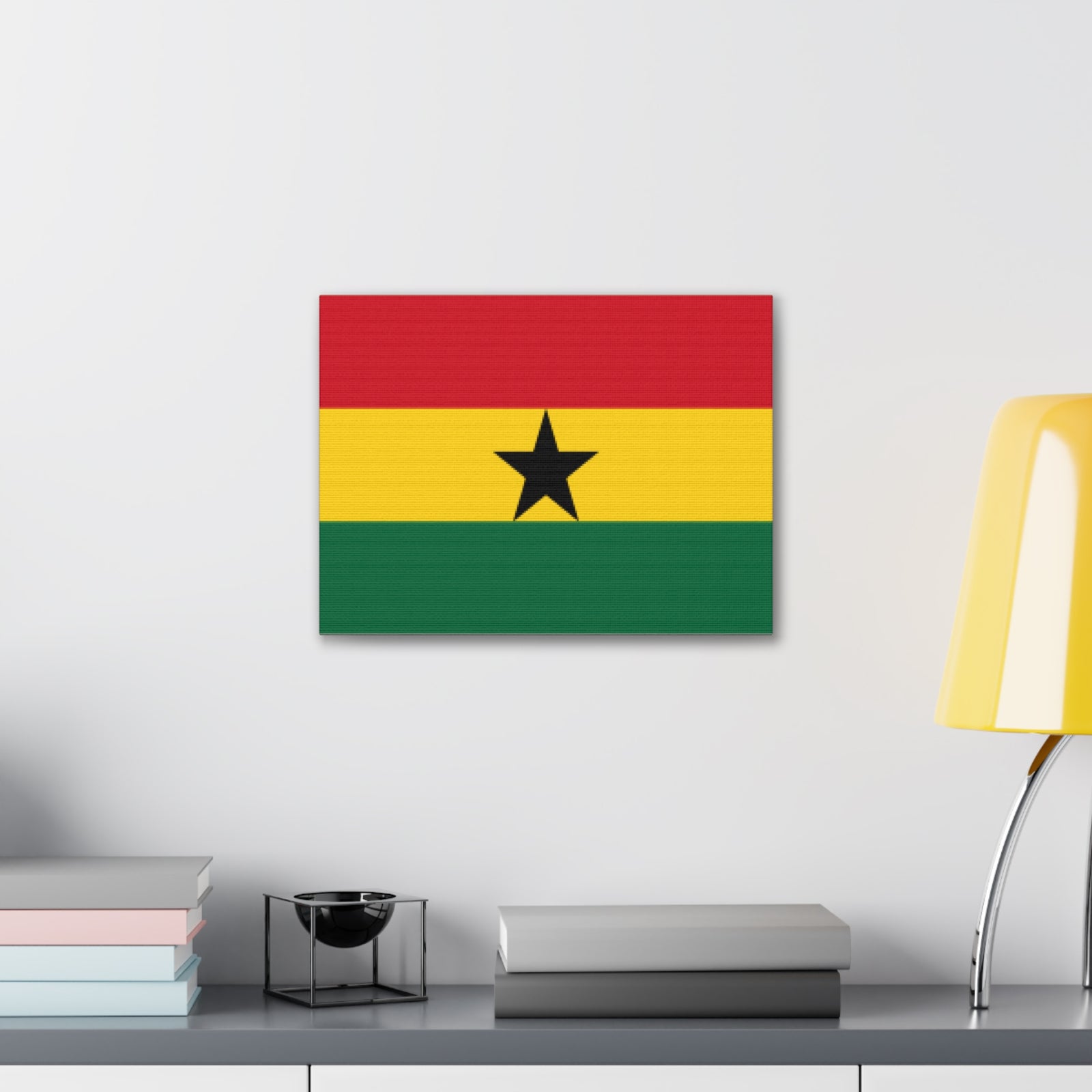 Ghana Country Flag Canvas Vibrant Wall Art Unframed Home Decor-Express Your Love Gifts