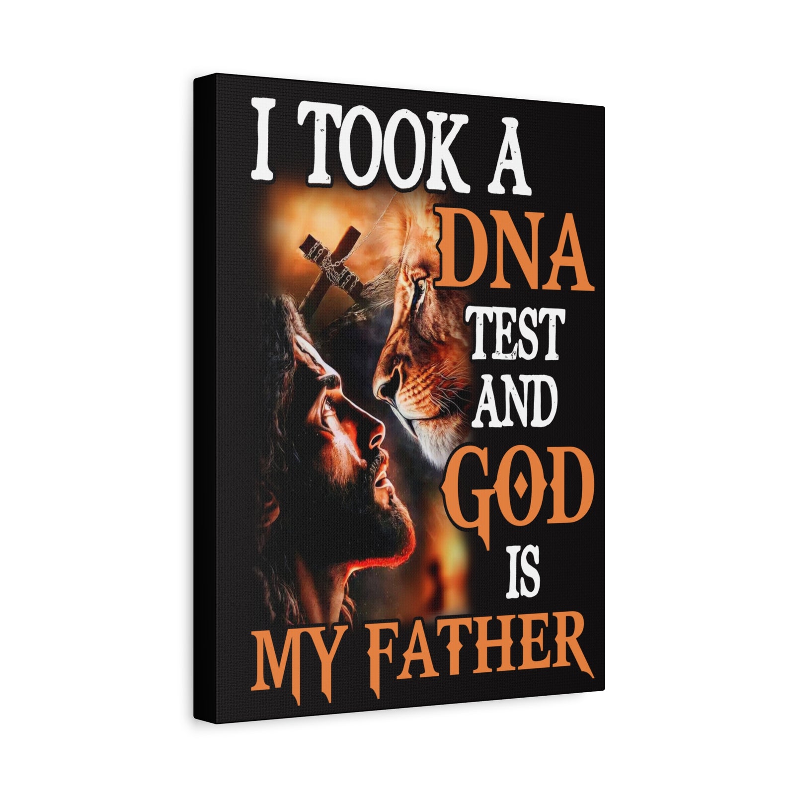 Inspirational Wall Art God is My Father Motivation Wall Decor for Home Office Gym Inspiring Success Quote Print Ready to Hang Unframed-Express Your Love Gifts