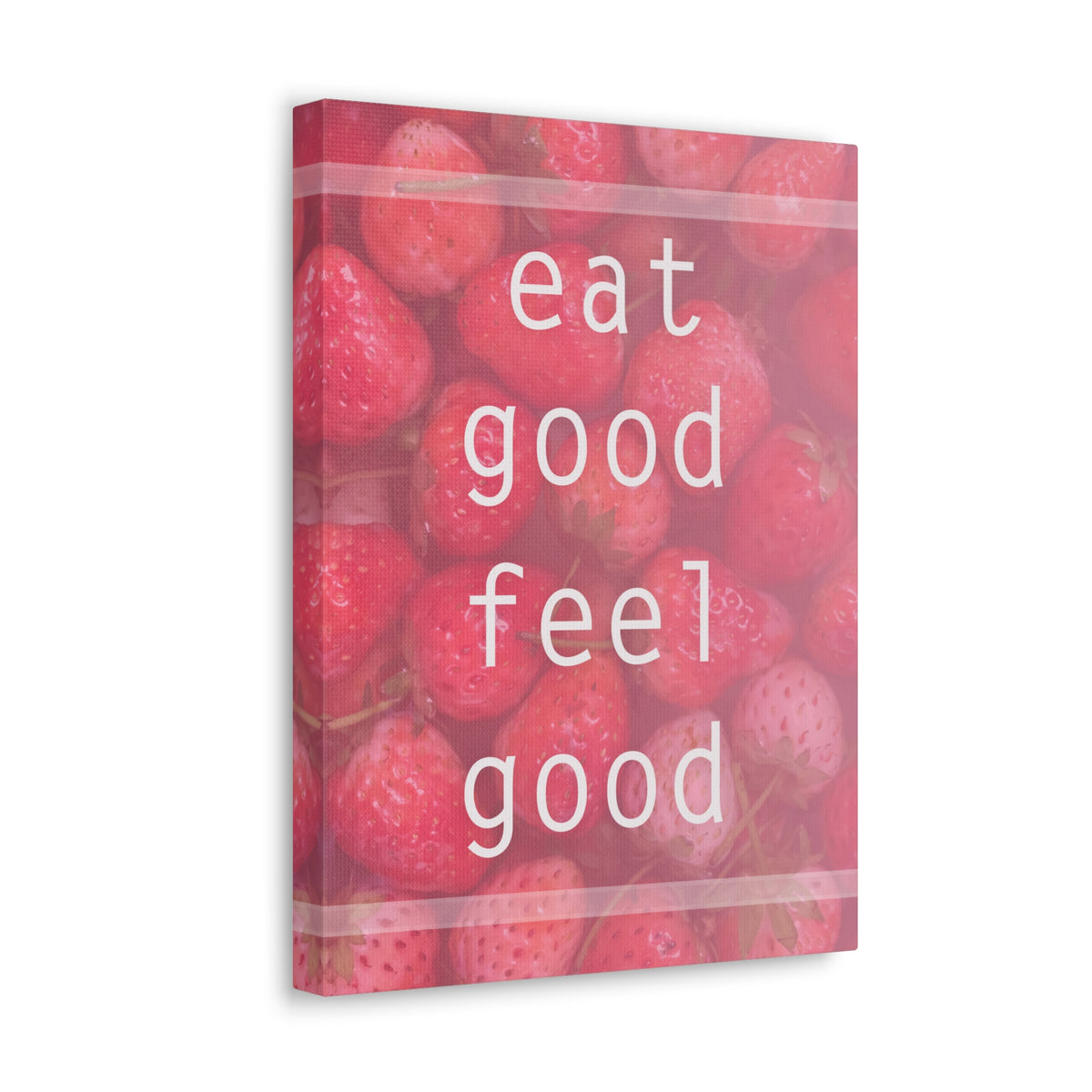 Inspirational Quote Canvas Eat Good Feel Good Motivational Print Ready to Hang Artwork-Express Your Love Gifts
