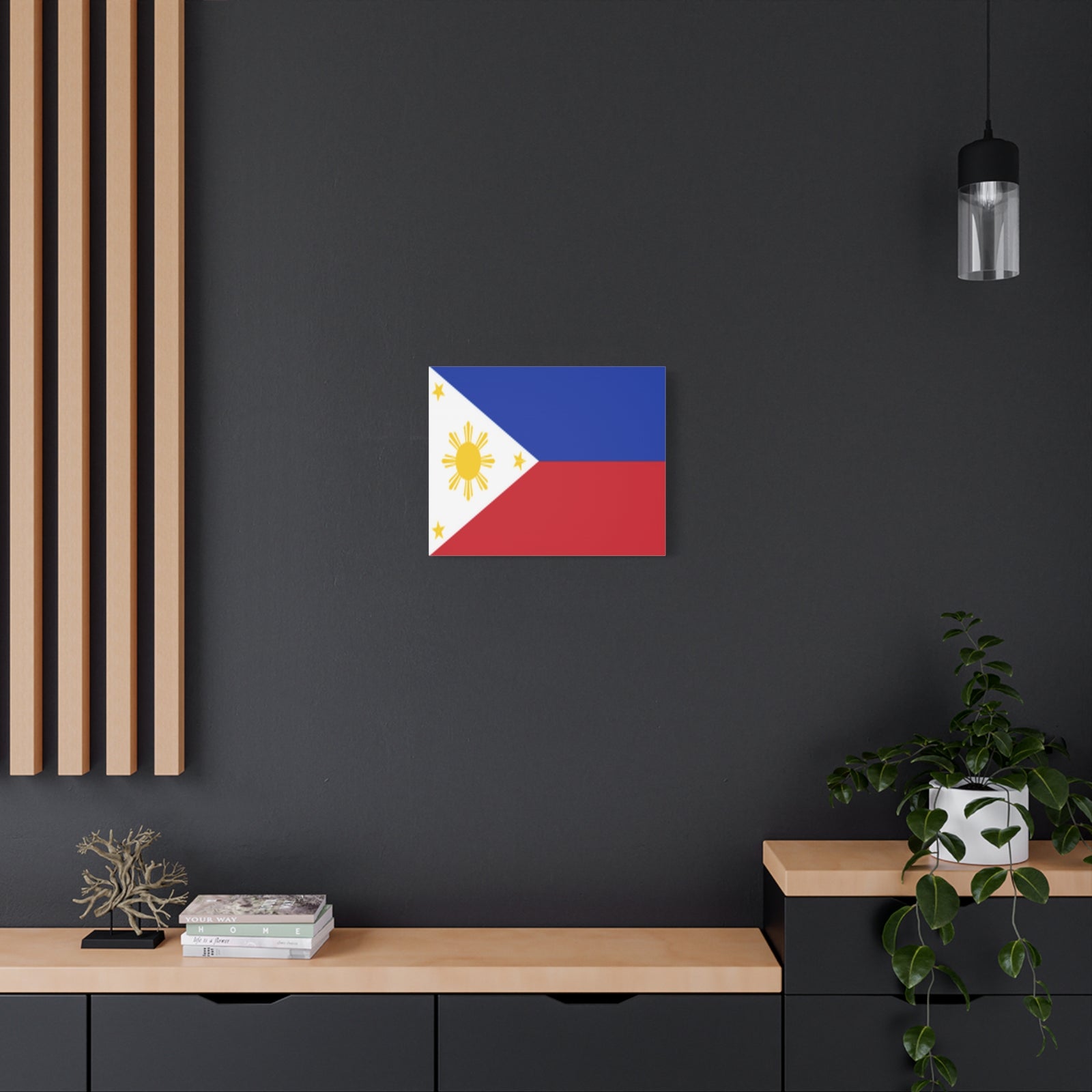 Philippines Country Flag Canvas Vibrant Wall Art Unframed Home Decor-Express Your Love Gifts