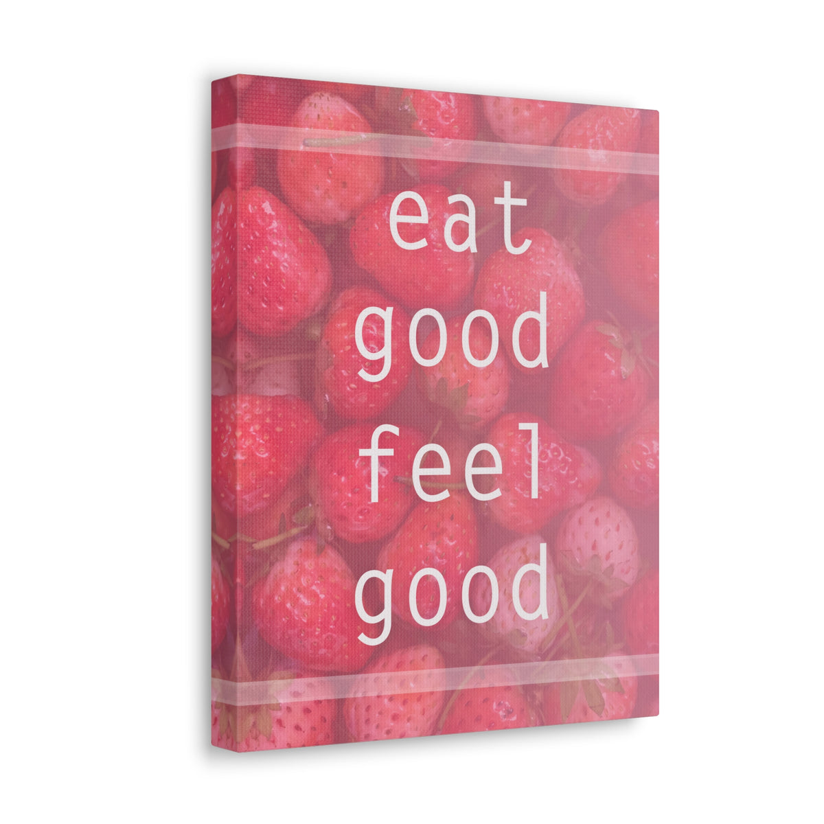 Inspirational Quote Canvas Eat Good Feel Good Motivational Print Ready to Hang Artwork-Express Your Love Gifts