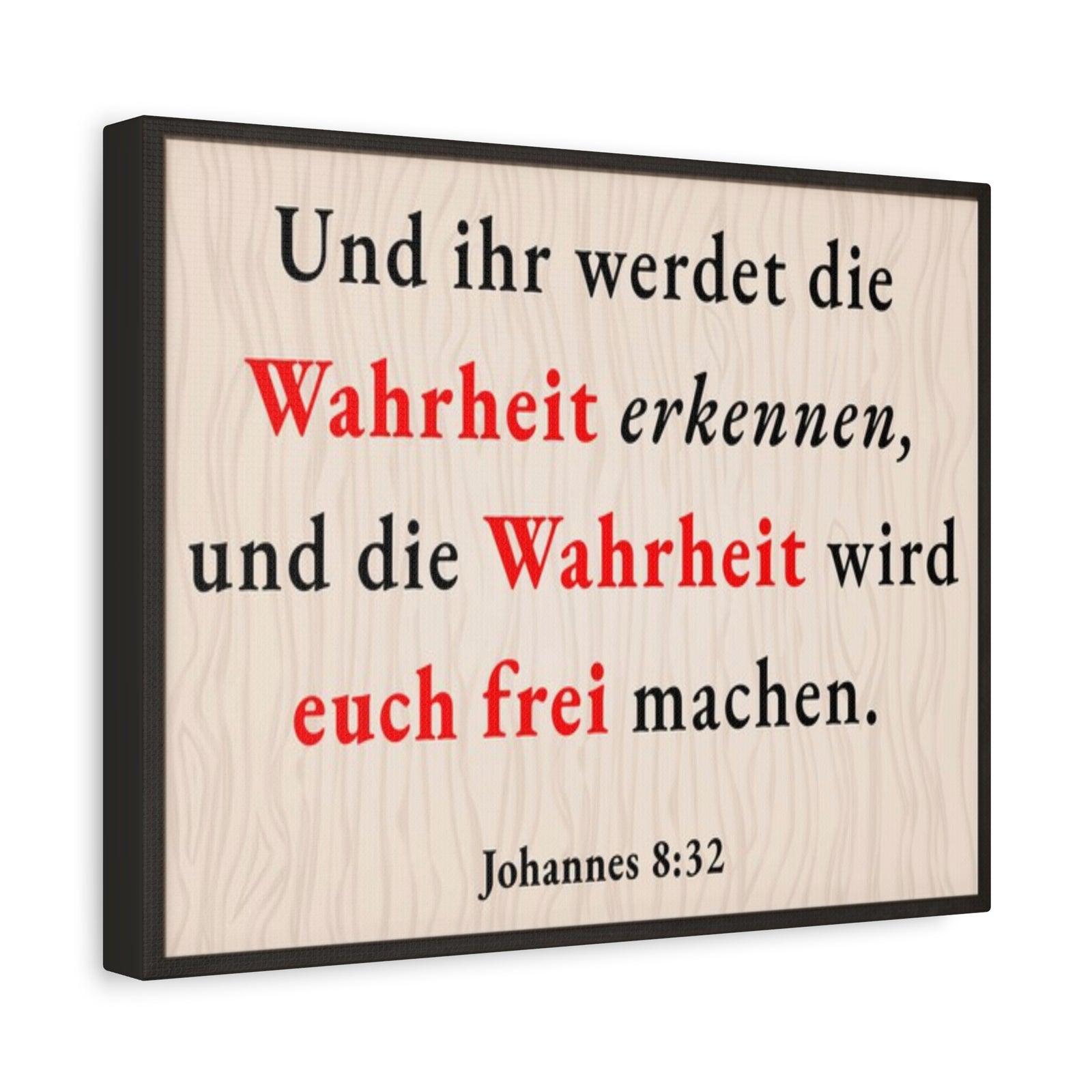 Scripture Walls Johannes 8:32 John 8:32 Truth Will Set You Free Bible Verse Canvas Christian Wall Art Ready to Hang Unframed-Express Your Love Gifts