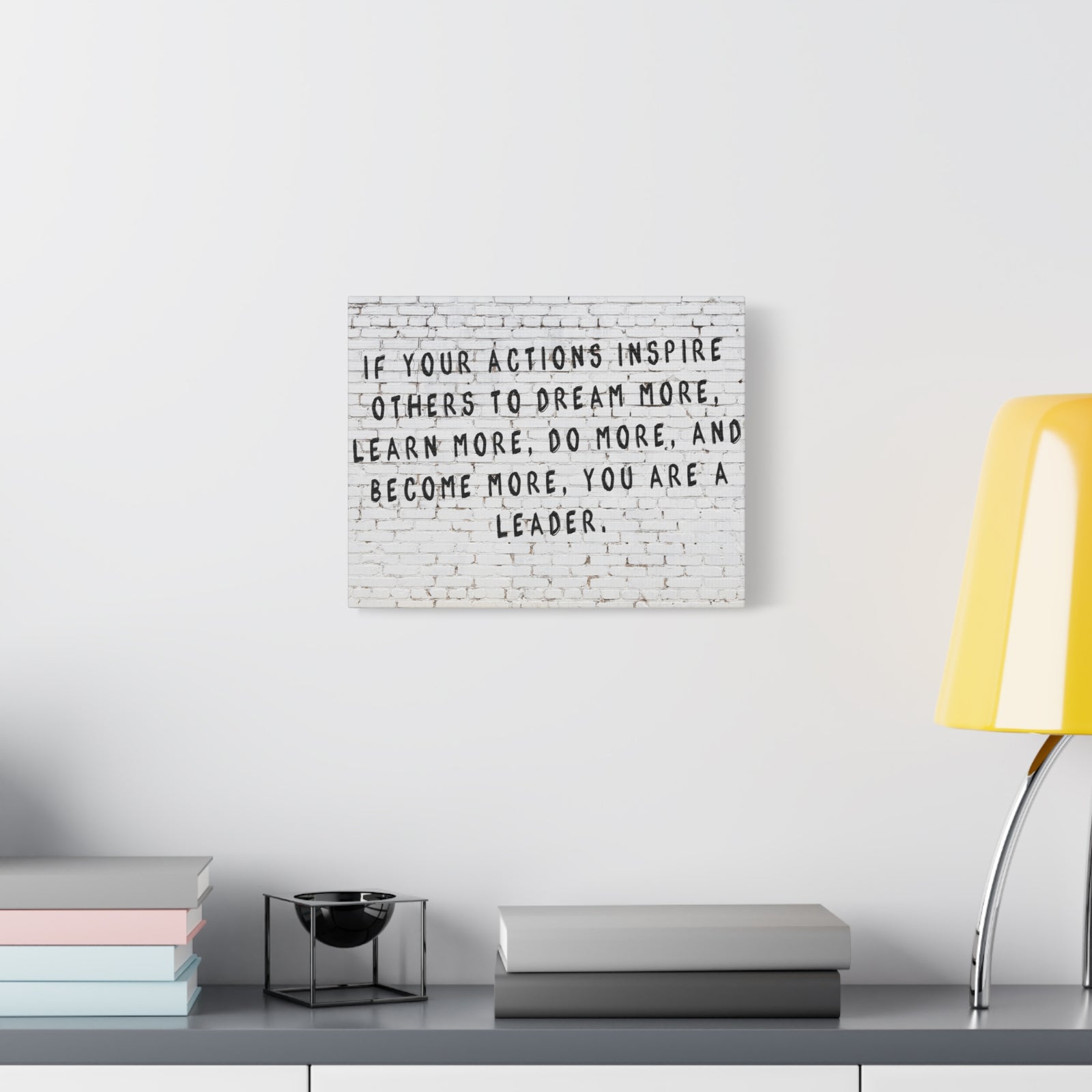 Inspirational Wall Art Actions Inspire Others Motivation Wall Decor for Home Office Gym Inspiring Success Quote Print Ready to Hang-Express Your Love Gifts