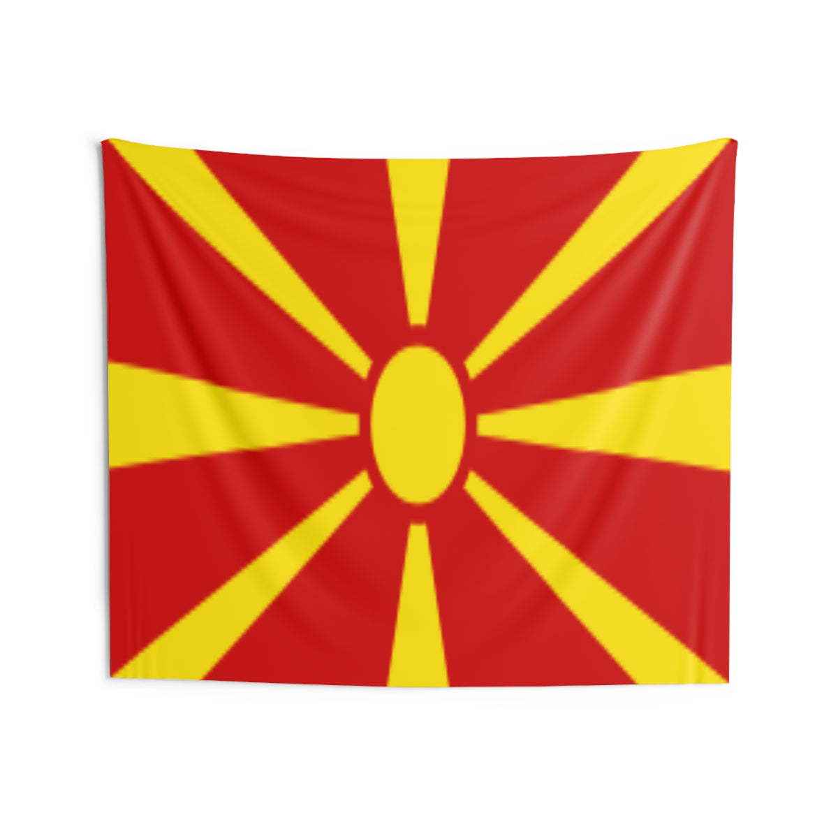 North Macedonia Country Flag Wall Hanging Tapestry-Express Your Love Gifts