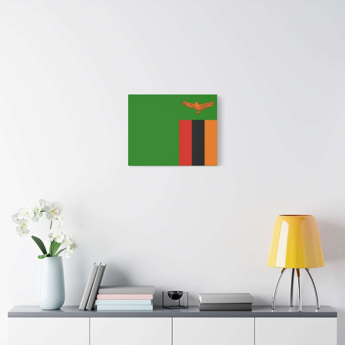 Zambia Country Flag Canvas Vibrant Wall Art Unframed Home Decor-Express Your Love Gifts