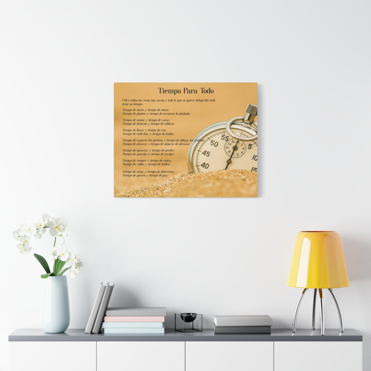 Scripture Walls Tiempo Para Todo Eclesiastés 3:5 Cuadros Cristianos Para Pared En Español, Christian Wall Decor In Spanish, Arte de Jesucristo,-Express Your Love Gifts