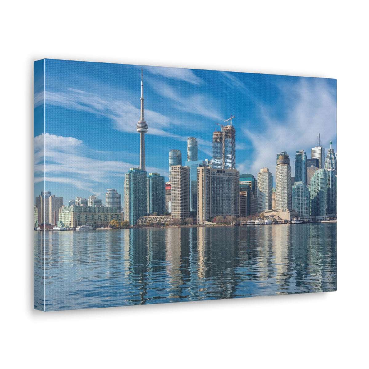 Toronto Daylight Skyline Canvas Artwork High-Quality Breathtaking Stunning Cityscape for Home Decor Ready to Hang-Express Your Love Gifts