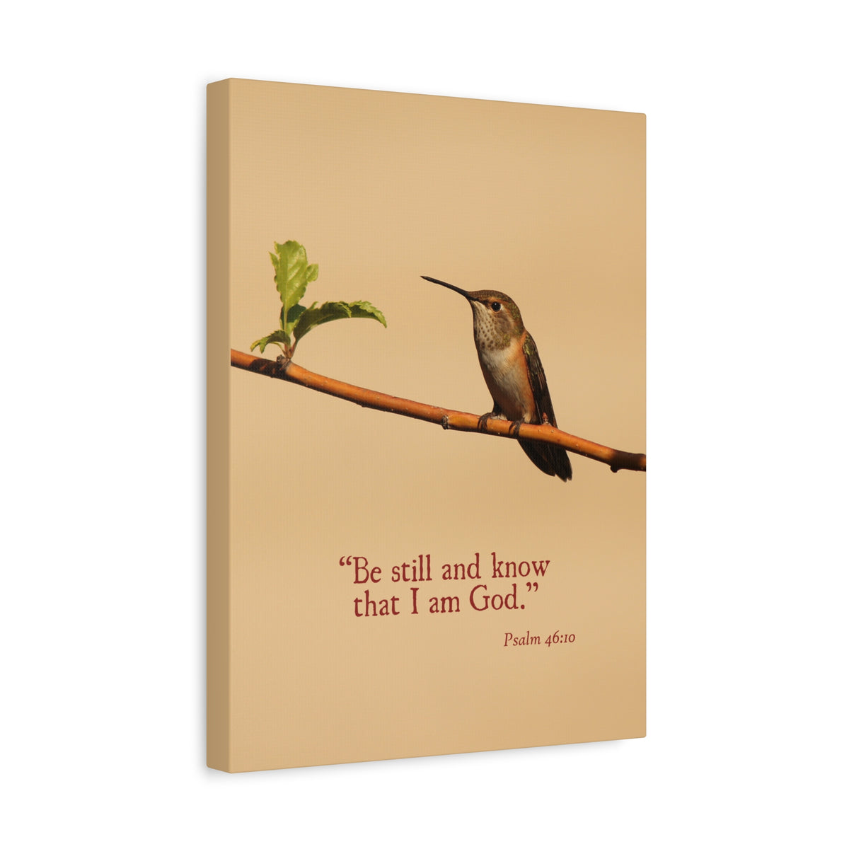 Scripture Walls I Am God Psalm 46:10 Bible Verse Canvas Christian Wall Art Ready to Hang-Express Your Love Gifts