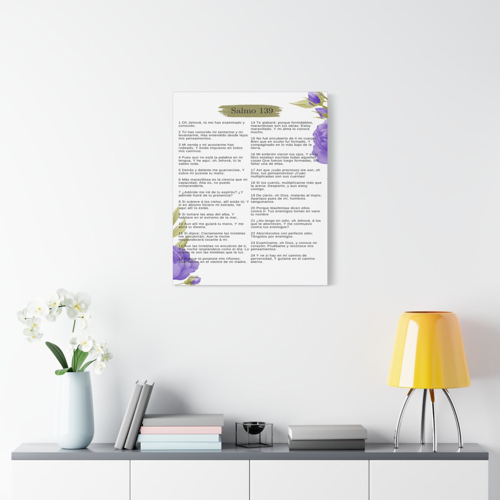 Salmo 139 Impresión De Arte Cristiano en la Pared Lista Para Colgar-Express Your Love Gifts