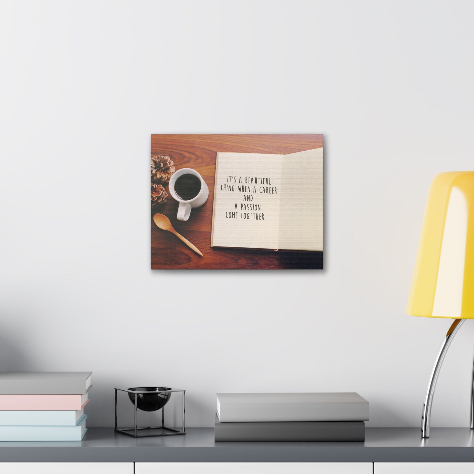 Inspirational Quote Canvas A Passion Come Together Wall Art Motivational Motto Inspiring Prints Artwork Decor Ready to Hang-Express Your Love Gifts