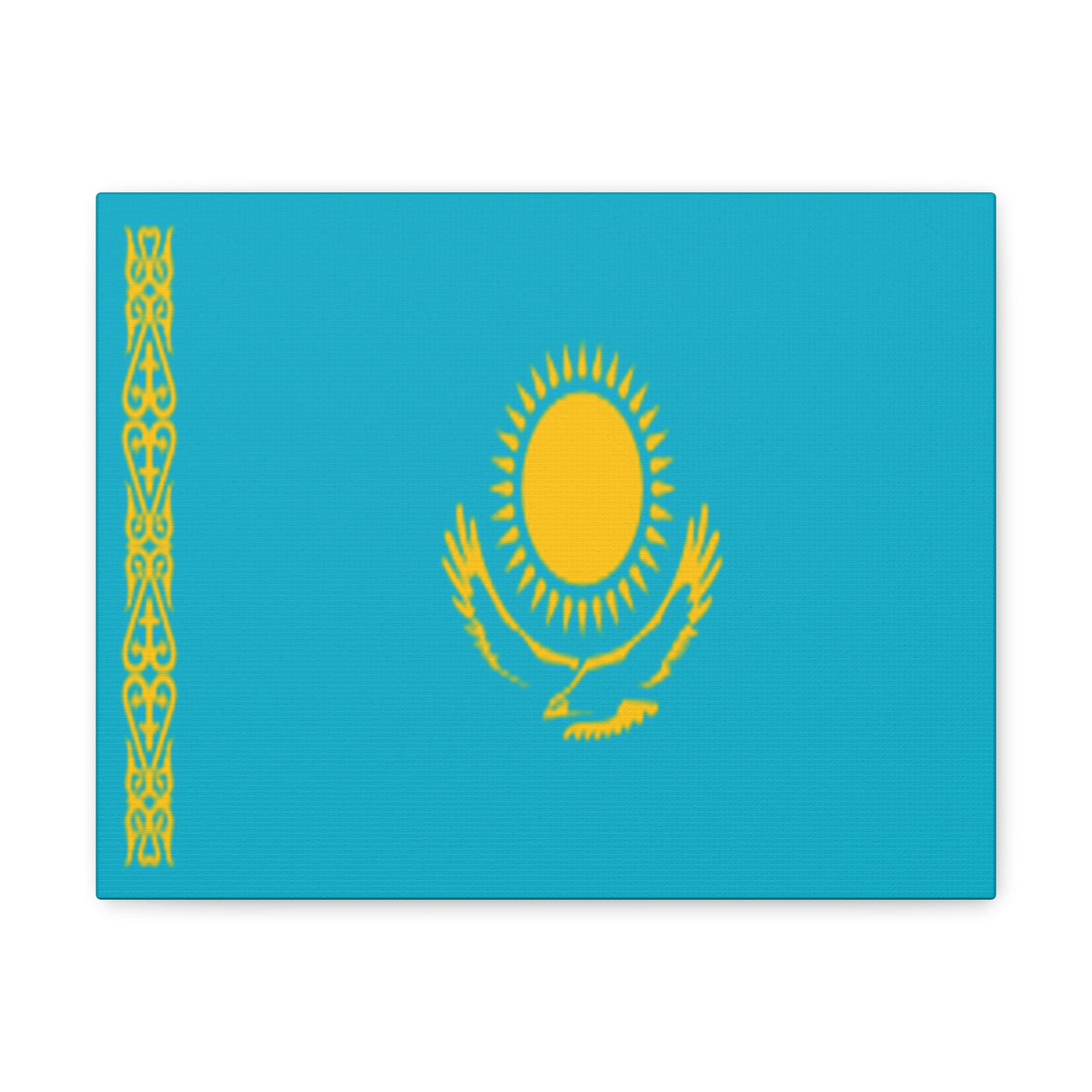Kazakhstan Country Flag Canvas Vibrant Wall Art Unframed Home Decor-Express Your Love Gifts