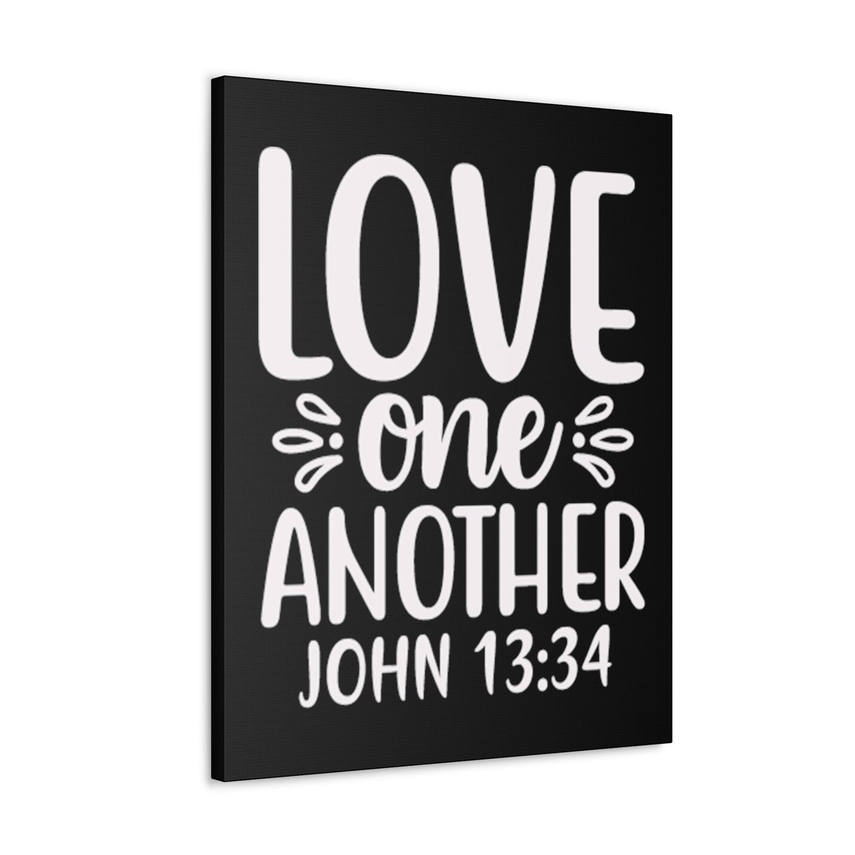Scripture Walls John 13:34 Love One Another Bible Verse Canvas Christian Wall Art Ready to Hang Unframed-Express Your Love Gifts