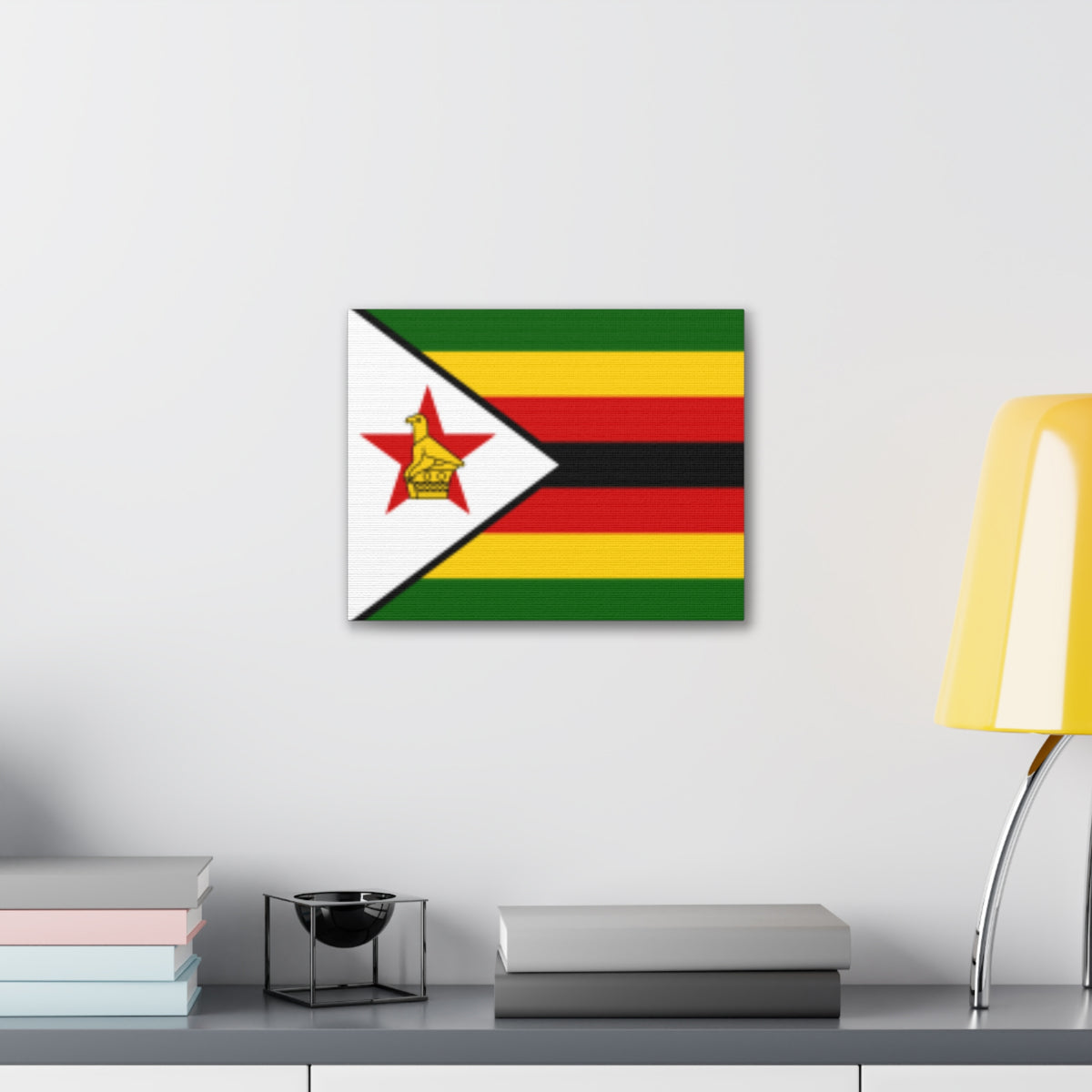 Zimbabwe Country Flag Canvas Vibrant Wall Art Unframed Home Decor-Express Your Love Gifts