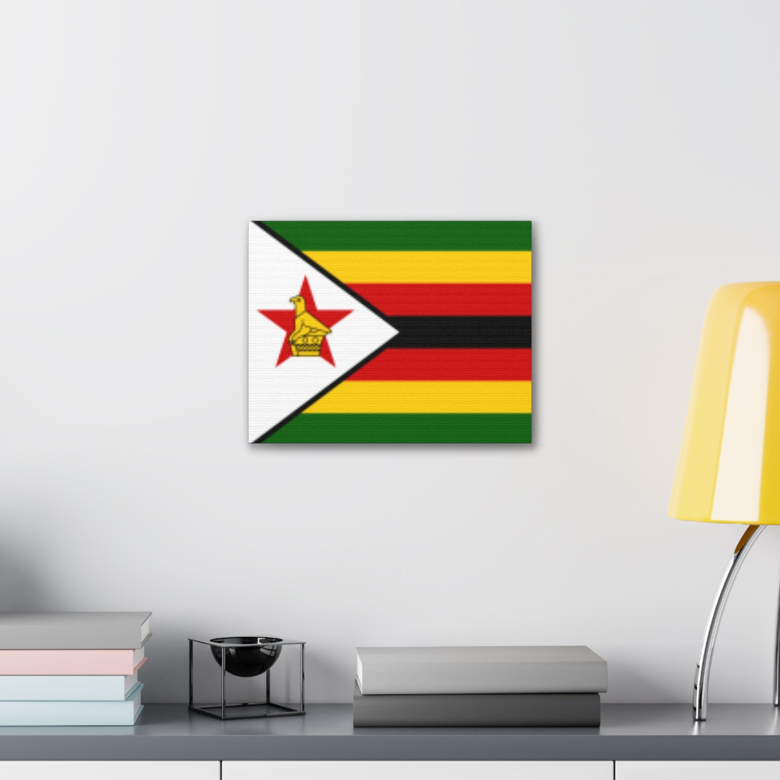 Zimbabwe Country Flag Canvas Vibrant Wall Art Unframed Home Decor-Express Your Love Gifts