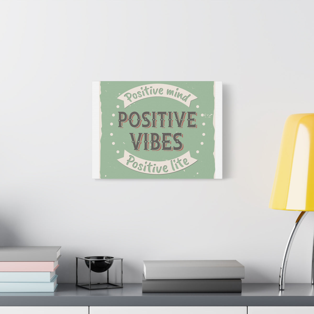 Inspirational Quote Canvas Positive Vibes Wall Art Motivational Motto Inspiring Prints Artwork Decor Ready to Hang-Express Your Love Gifts