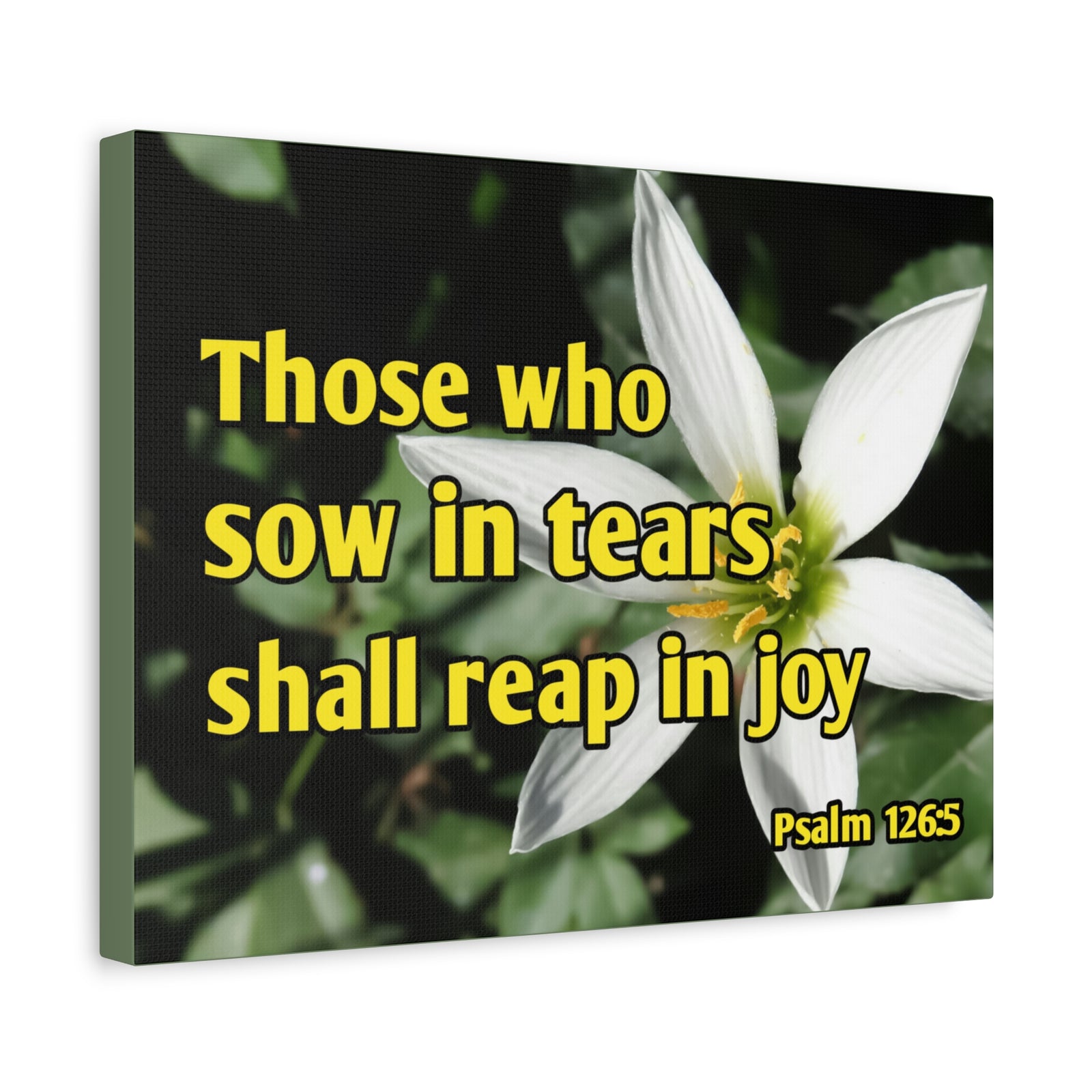 Scripture Walls Shall Reap In Joy Psalm 126:5 Bible Verse Canvas Christian Wall Art Ready to Hang-Express Your Love Gifts