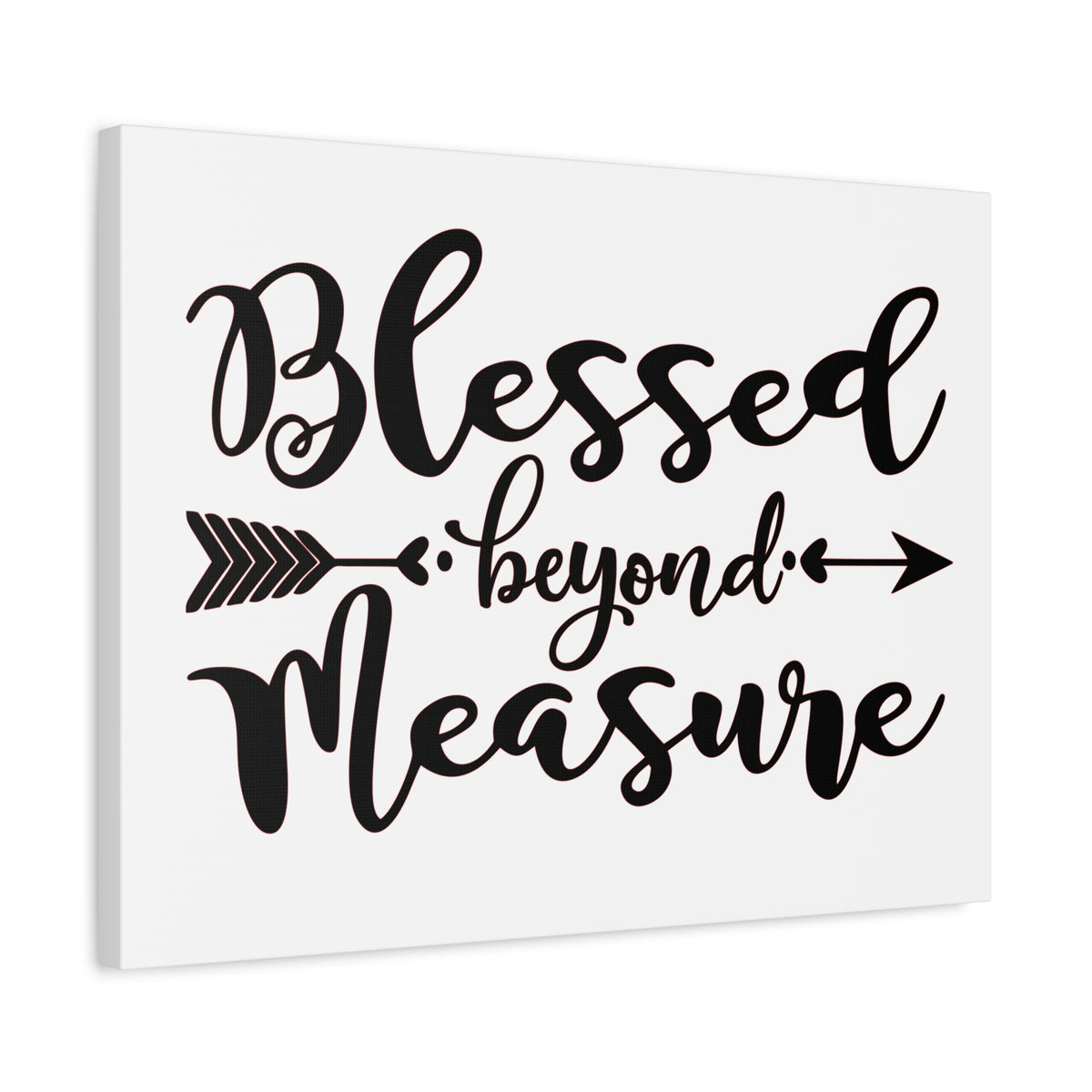 Scripture Canvas Blessed Beyond Measure Psalm 31:19 Christian Wall Art Print Ready to Hang-Express Your Love Gifts
