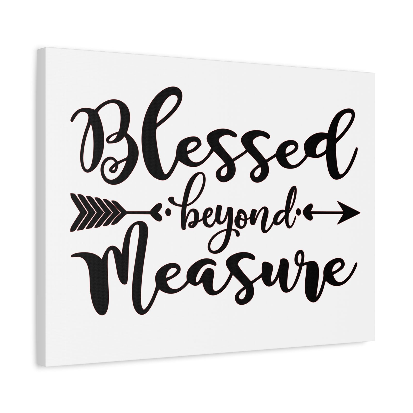 Scripture Canvas Blessed Beyond Measure Psalm 31:19 Christian Wall Art Print Ready to Hang-Express Your Love Gifts