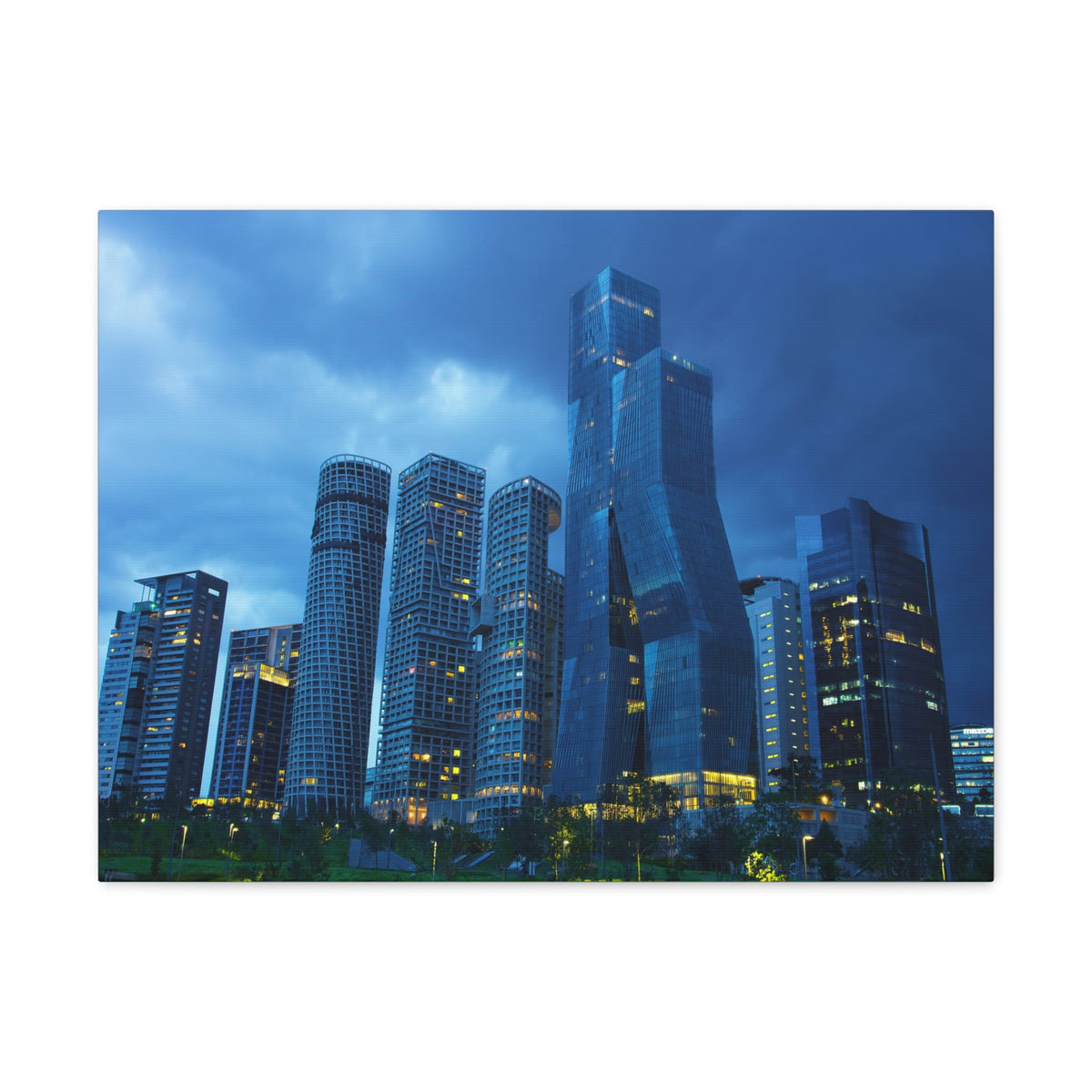 Mexico City Night Skyline Canvas Artwork High-Quality Breathtaking Stunning Cityscape for Home Decor Ready to Hang-Express Your Love Gifts