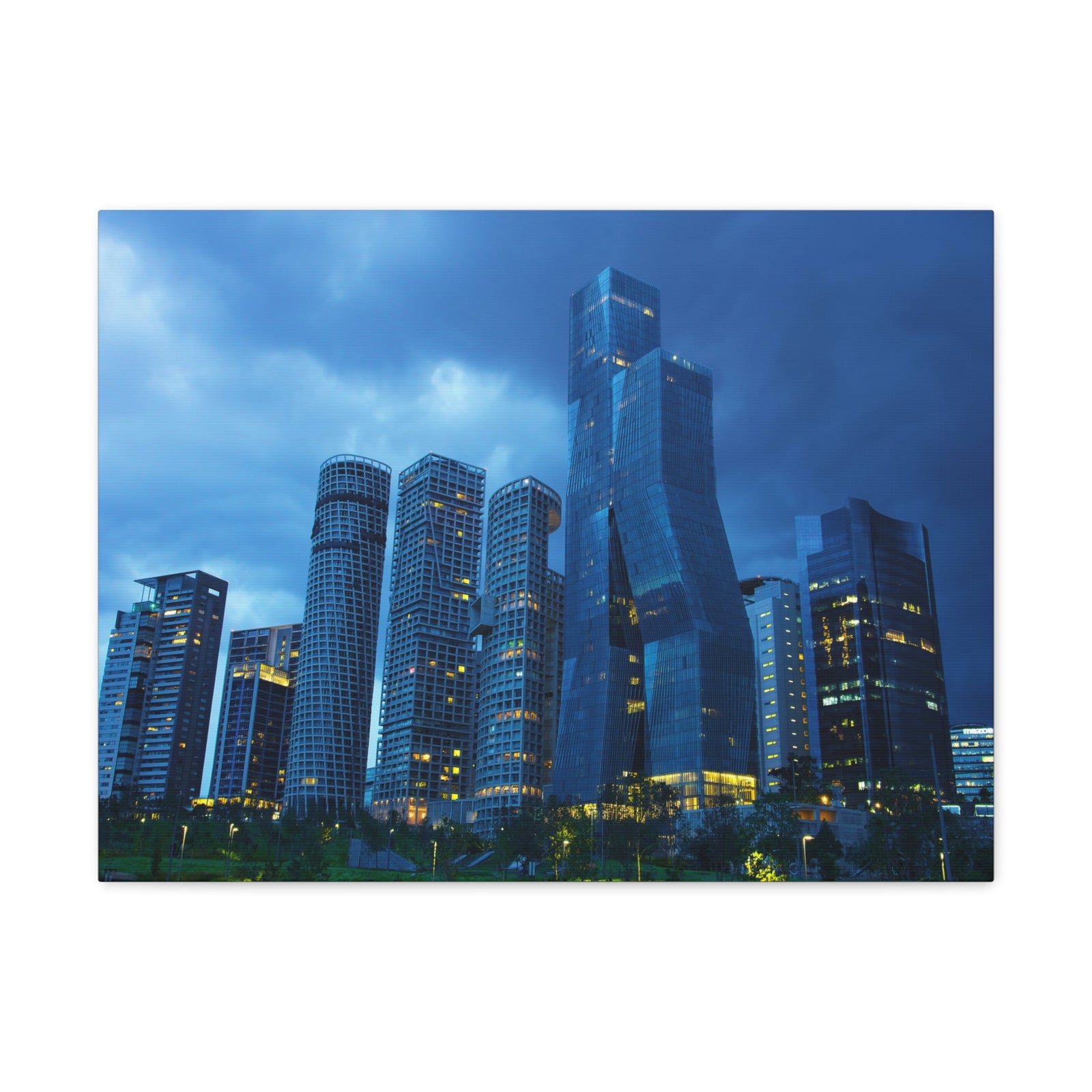 Mexico City Night Skyline Canvas Artwork High-Quality Breathtaking Stunning Cityscape for Home Decor Ready to Hang-Express Your Love Gifts
