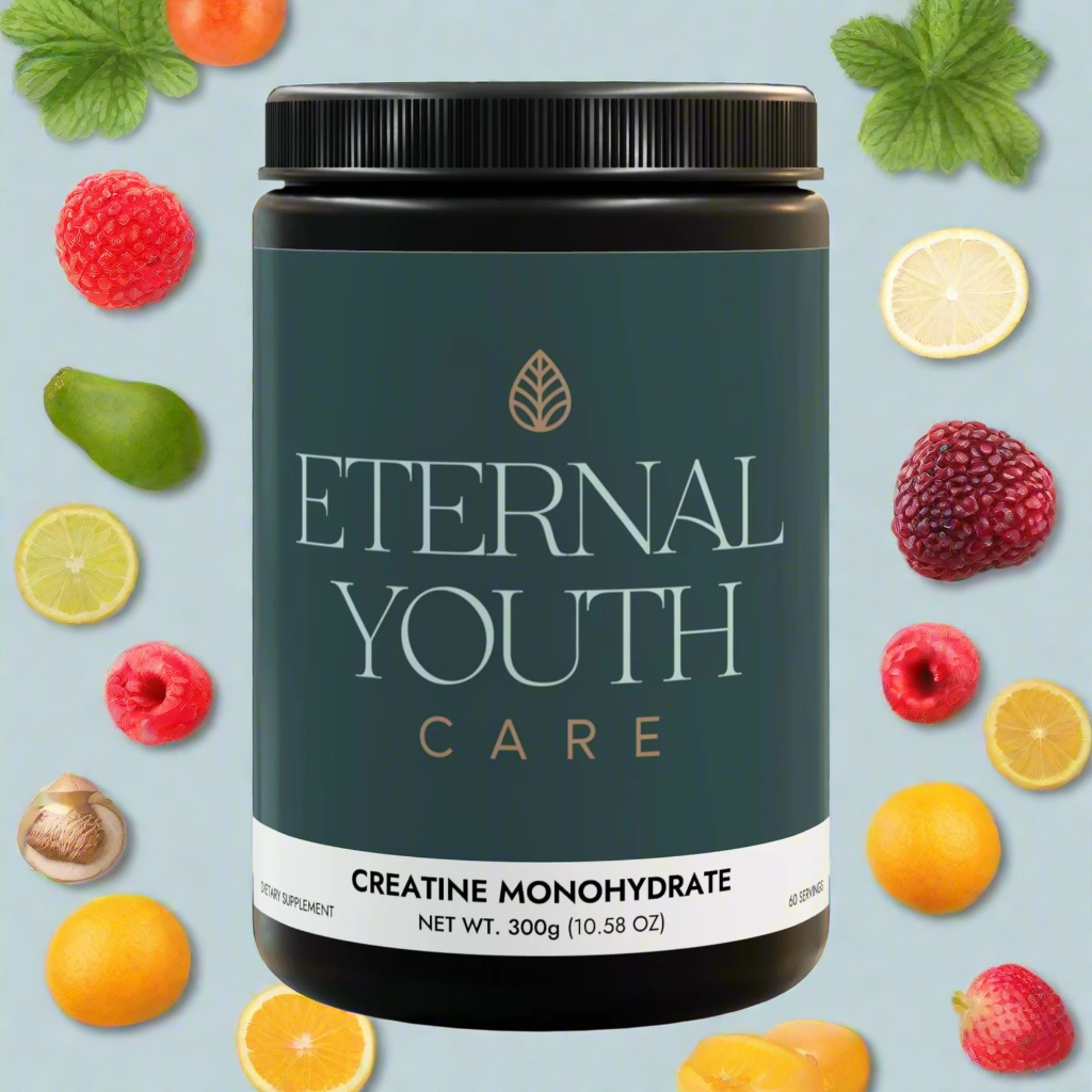 Eternal Youth Care Creatine Monohydrate Supplement – Muscle Recovery & Performance Non-GMO, Lactose-Free (300g / 10.58oz)-Express Your Love Gifts