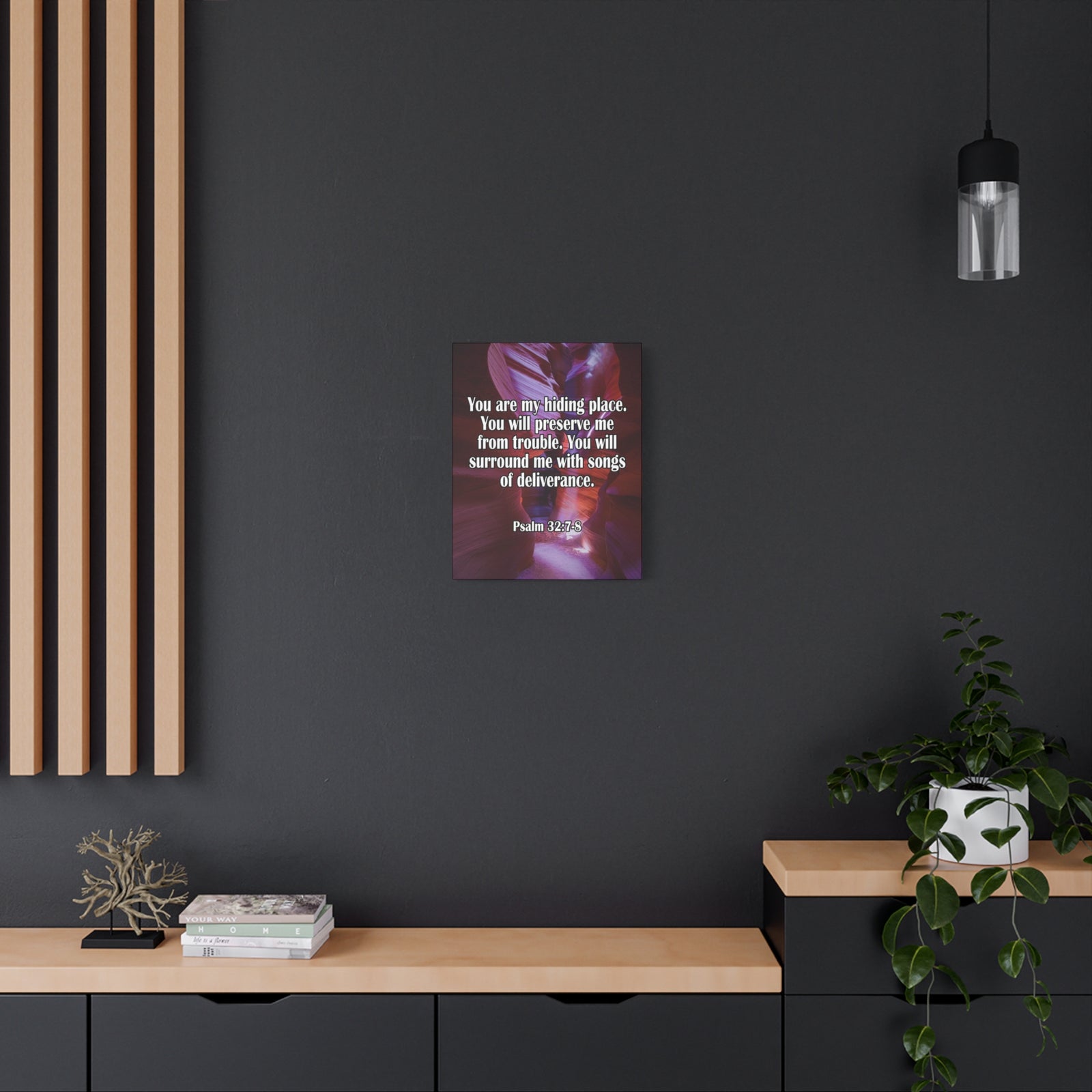 You Are My Hiding Place Psalm 32:7-8 Christian Dad Canvas-Express Your Love Gifts