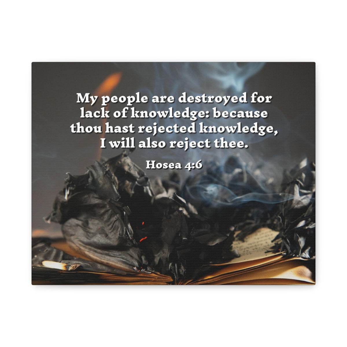 Scripture Walls My People Hosea 4:6 Bible Verse Canvas Christian Wall Art Ready to Hang-Express Your Love Gifts