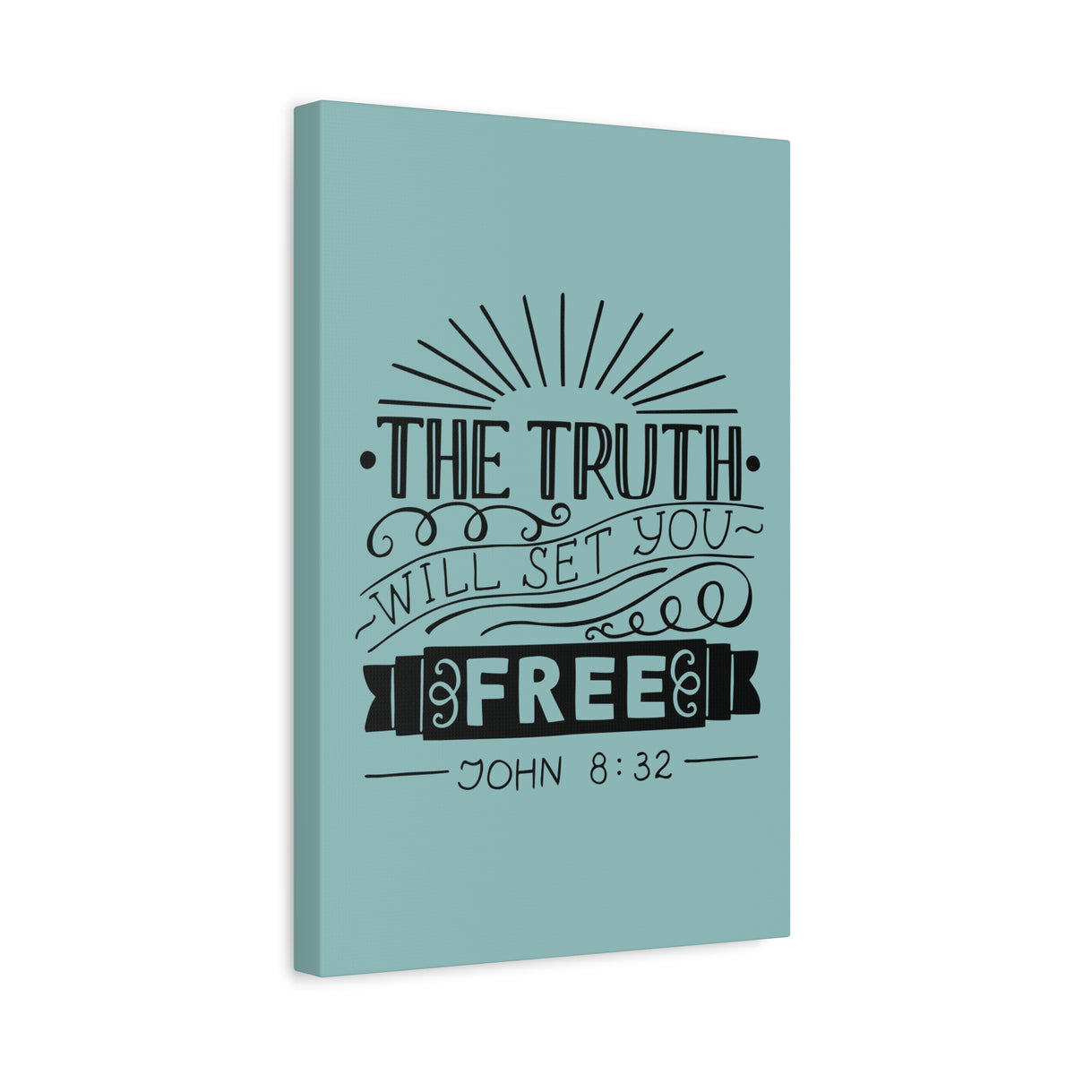 Scripture Walls The Truth Will Set You Free John 8:32 Christian Wall Art Bible Verse Print Ready To Hang-Express Your Love Gifts