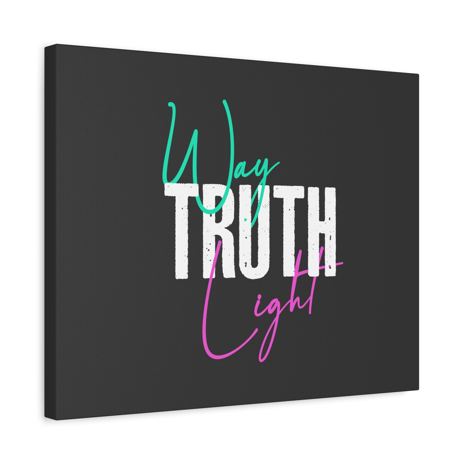 Scripture Walls Way, Truth, Light Psalm 119:105 Dark Gray Bible Canvas Christian Wall Art Ready to Hang-Express Your Love Gifts