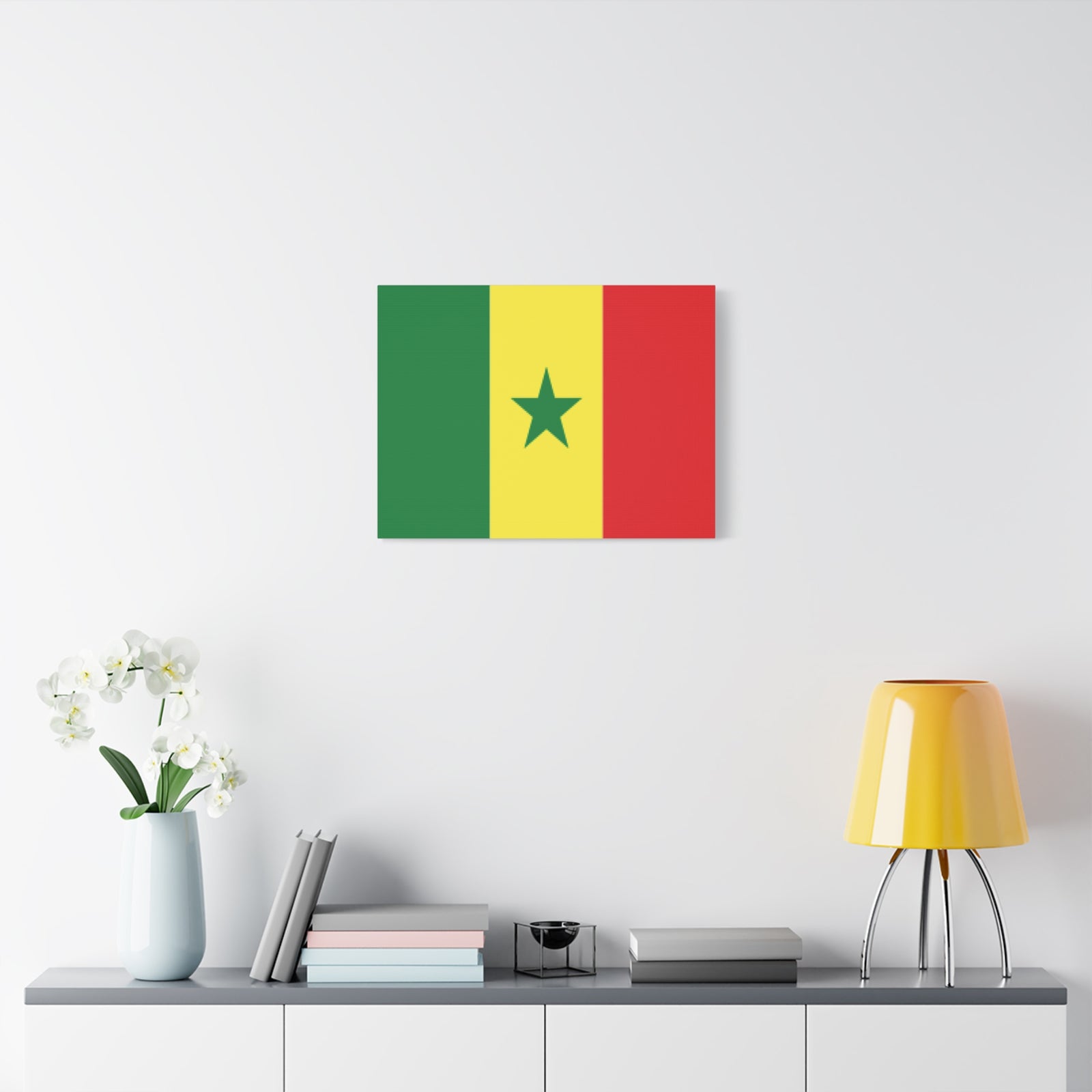 Senegal Country Flag Canvas Vibrant Wall Art Unframed Home Decor-Express Your Love Gifts