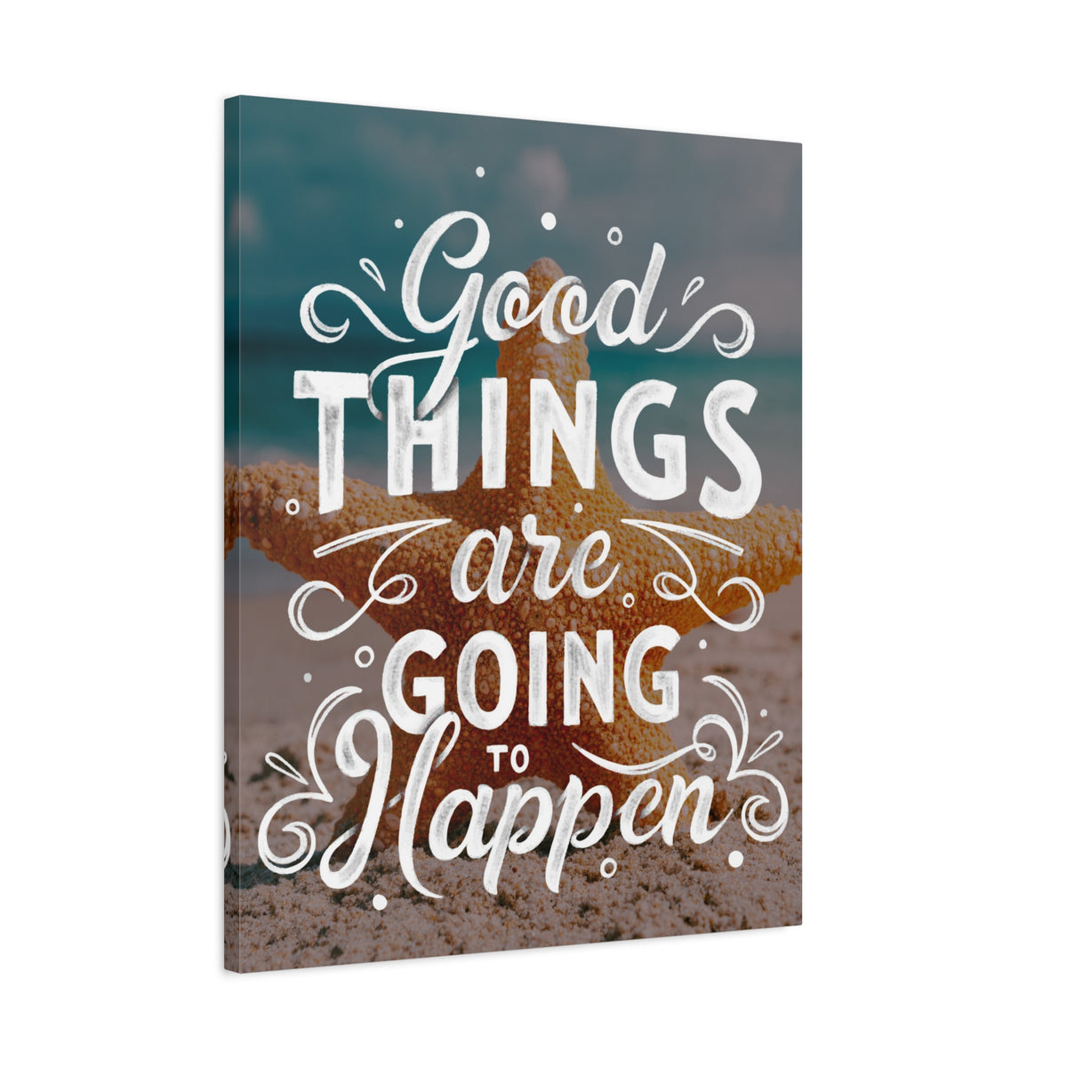 Inspirational Quote Canvas Good Things Wall Art Motivational Motto Inspiring Prints Artwork Decor Ready to Hang-Express Your Love Gifts