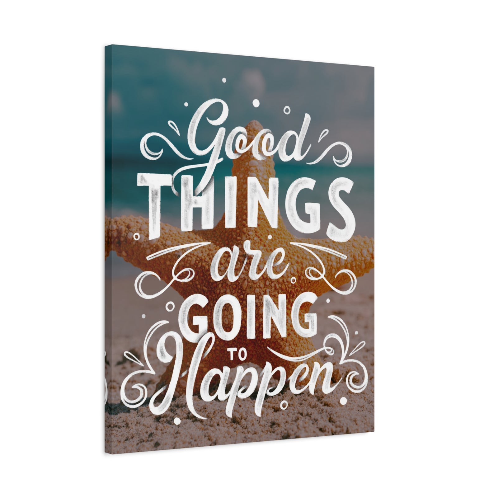 Inspirational Quote Canvas Good Things Wall Art Motivational Motto Inspiring Prints Artwork Decor Ready to Hang-Express Your Love Gifts