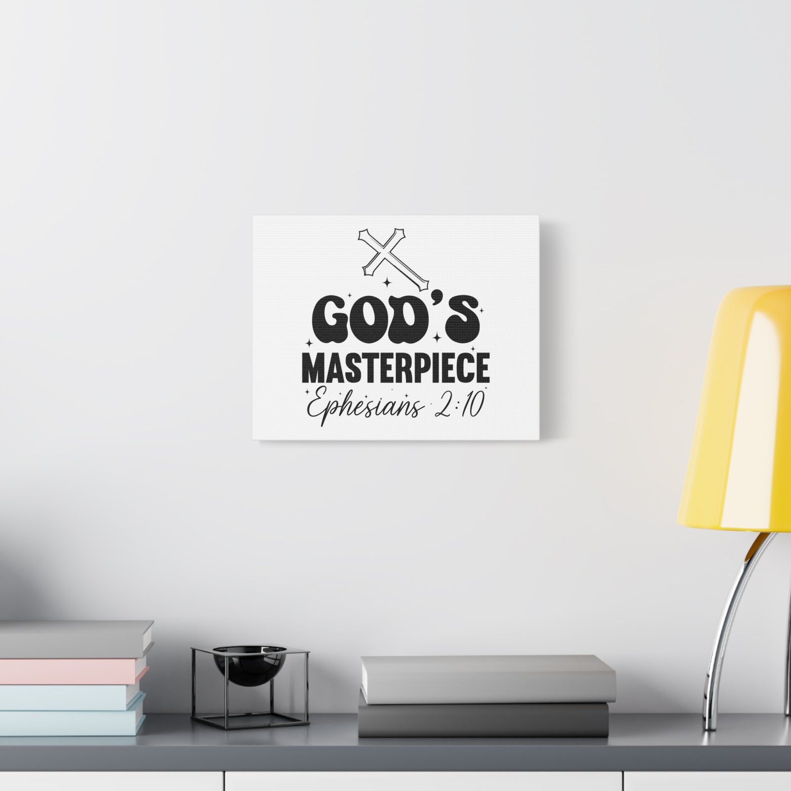 Scripture Walls Ephesians 2:10 You are God's Masterpiece Bible Verse Canvas Christian Wall Art Ready to Hang Unframed-Express Your Love Gifts
