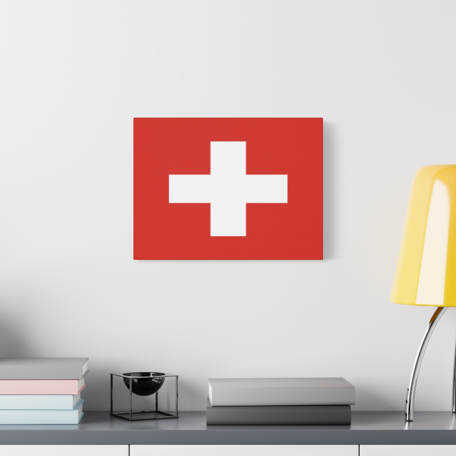 Switzerland Country Flag Canvas Vibrant Wall Art Unframed Home Decor-Express Your Love Gifts
