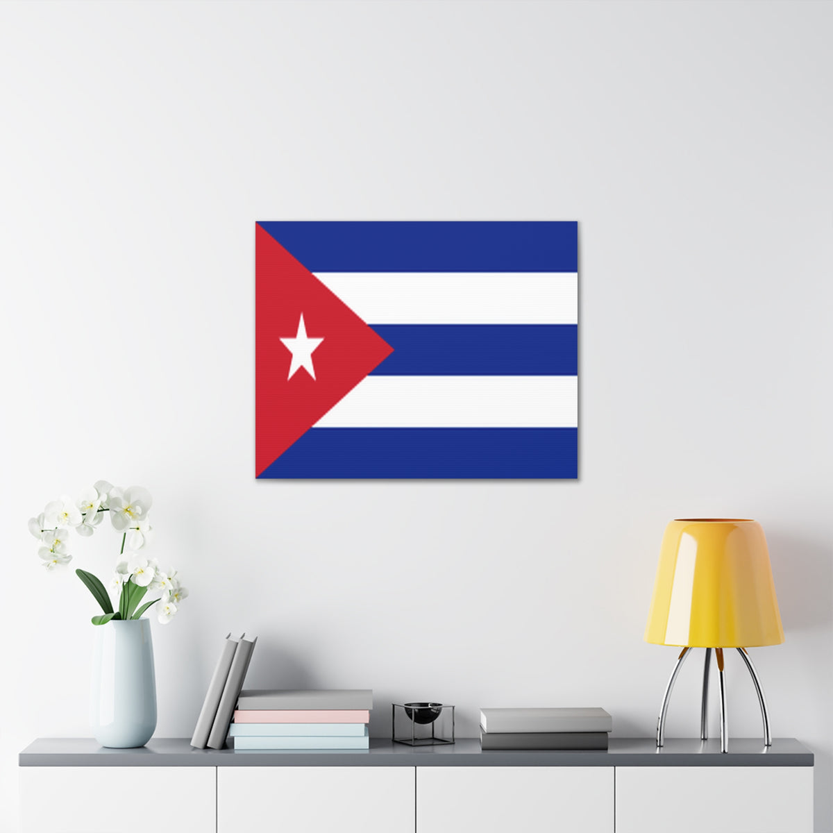 Cuba Country Flag Canvas Vibrant Wall Art Unframed Home Decor-Express Your Love Gifts