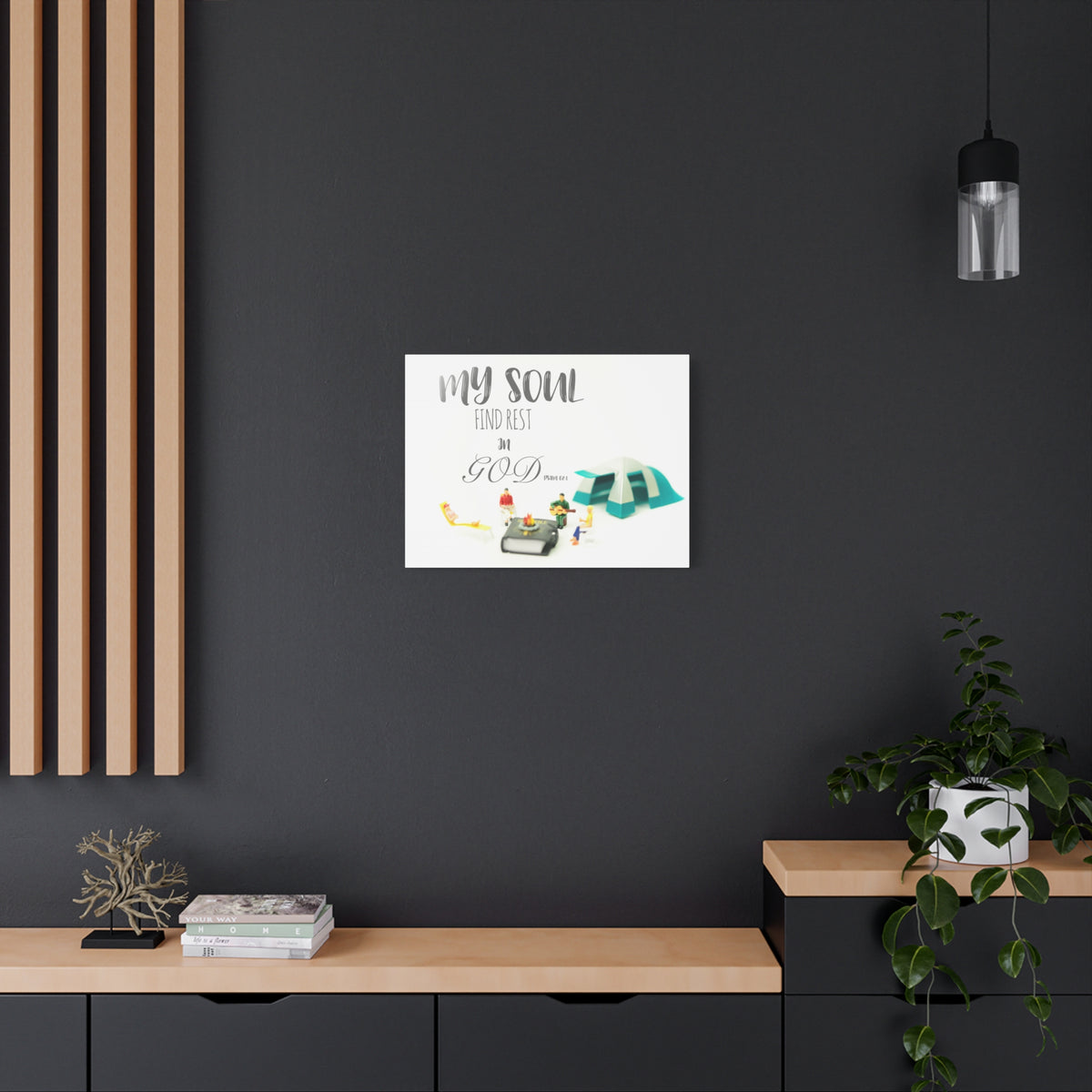 Scripture Walls Rest In God Psalm 62:1 Bible Verse Canvas Christian Wall Art Bible Verse Print Ready To Hang-Express Your Love Gifts