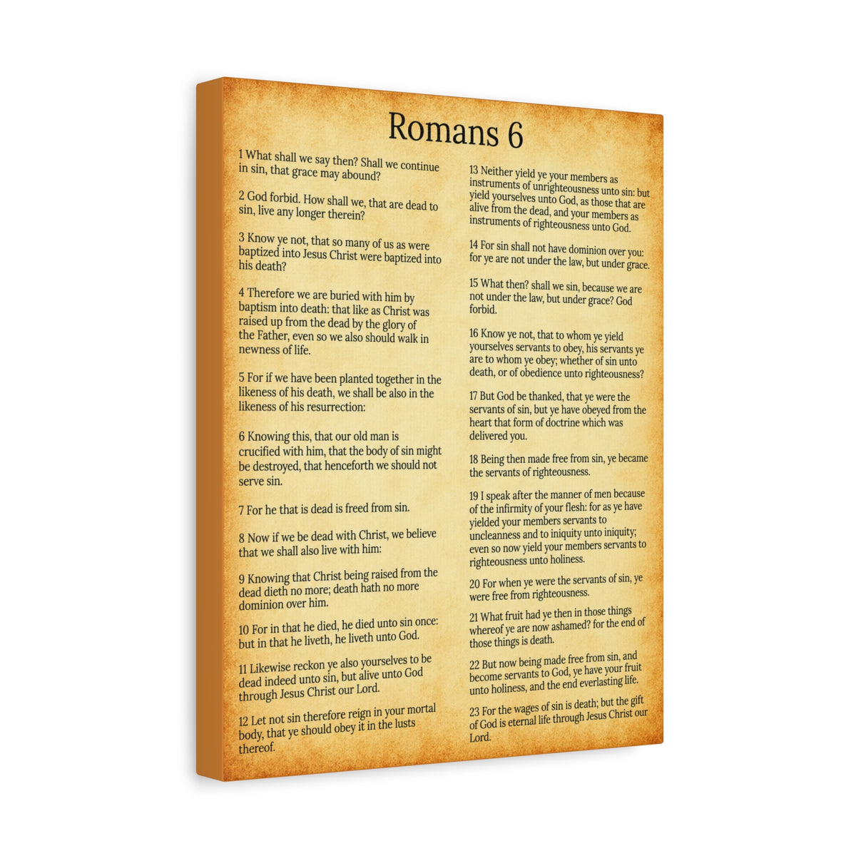 Scripture Walls Sanctification Gol Roman 6 Christian Wall Art Print Ready to Hang Unframed-Express Your Love Gifts