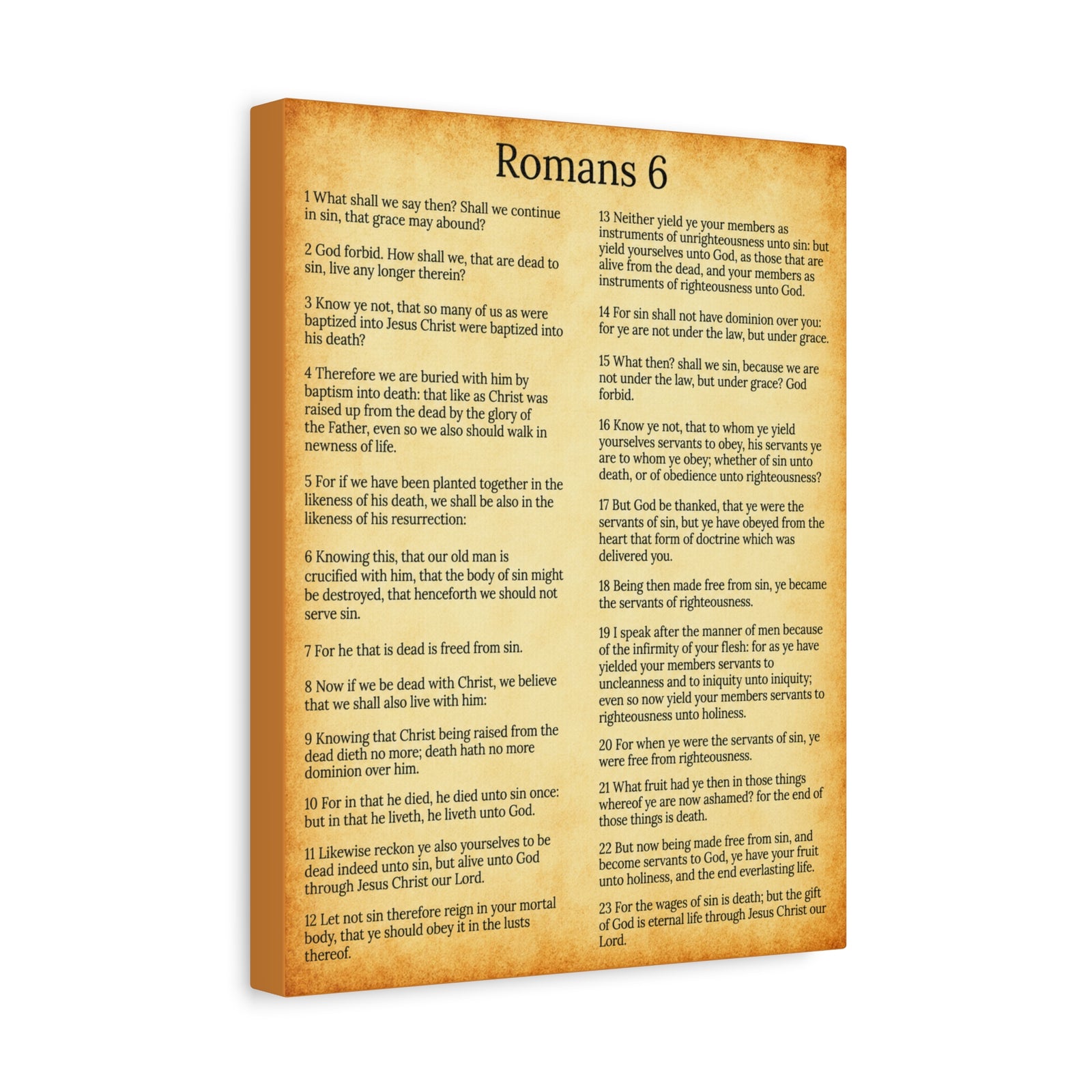 Scripture Walls Sanctification Gol Roman 6 Christian Wall Art Print Ready to Hang Unframed-Express Your Love Gifts