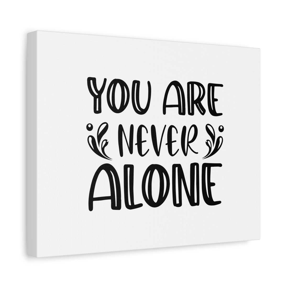 Scripture Canvas You Are Never Alone Psalm 23:4 Splash Christian Wall Art Bible Verse Print Ready to Hang-Express Your Love Gifts