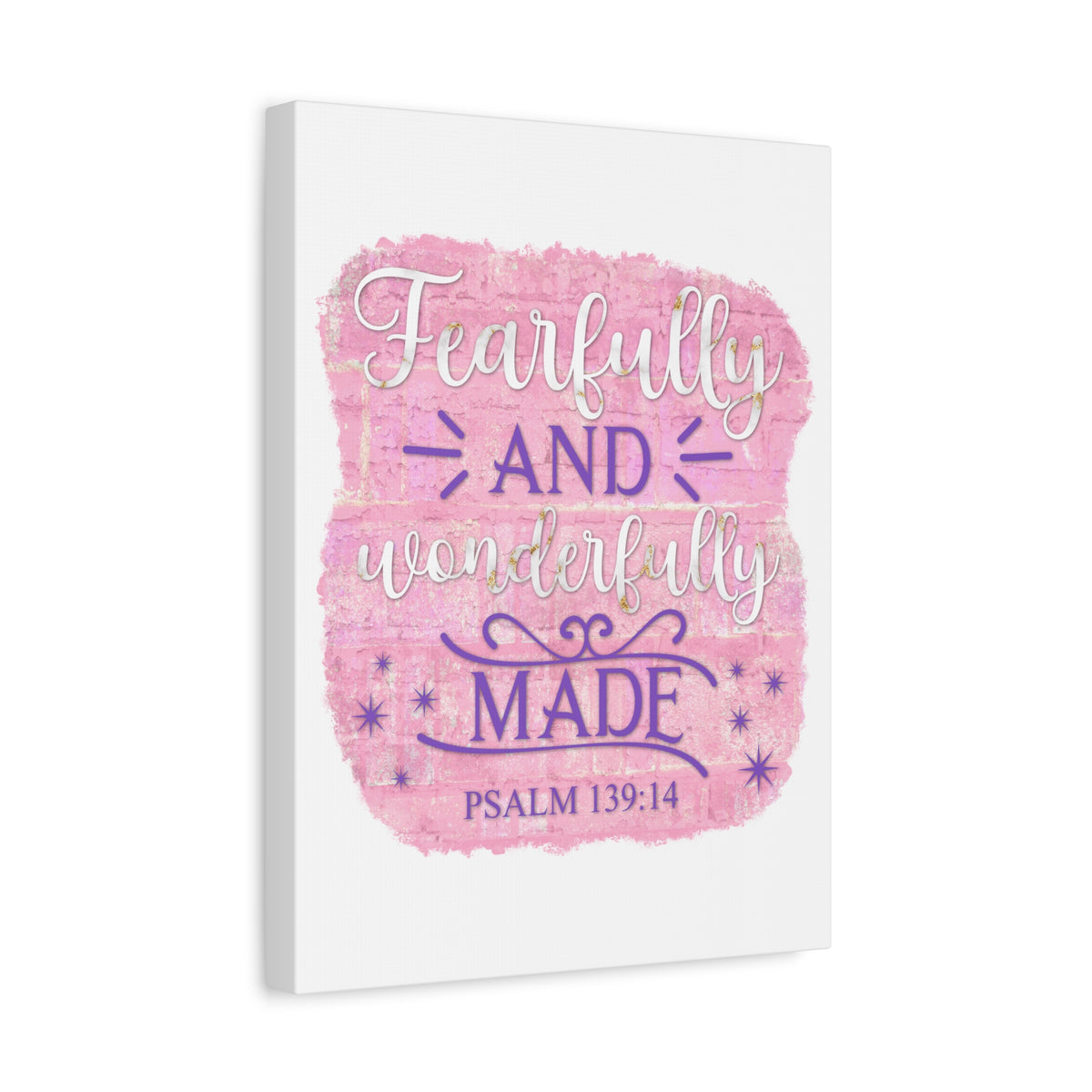 Scripture Walls Psalm 139:14 Fearfully and Wonderfully Made Bible Verse Canvas Christian Wall Art Ready to Hang Unframed-Express Your Love Gifts