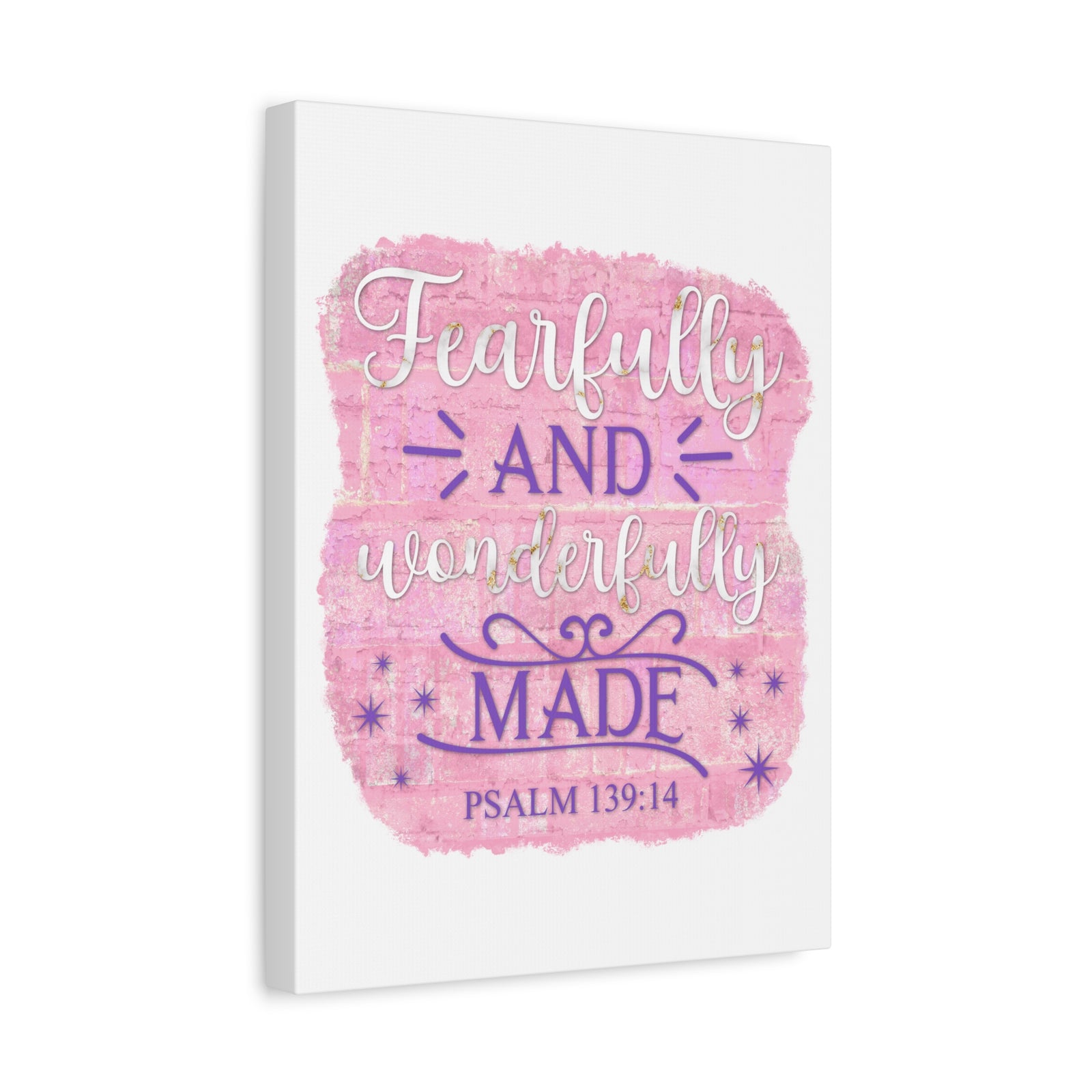 Scripture Walls Psalm 139:14 Fearfully and Wonderfully Made Bible Verse Canvas Christian Wall Art Ready to Hang Unframed-Express Your Love Gifts