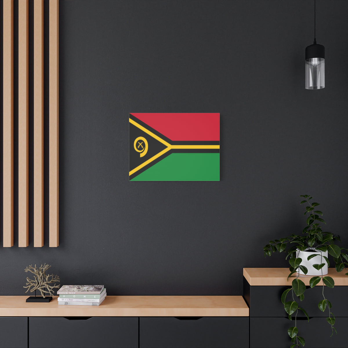 Vanuatu Country Flag Canvas Vibrant Wall Art Unframed Home Decor-Express Your Love Gifts