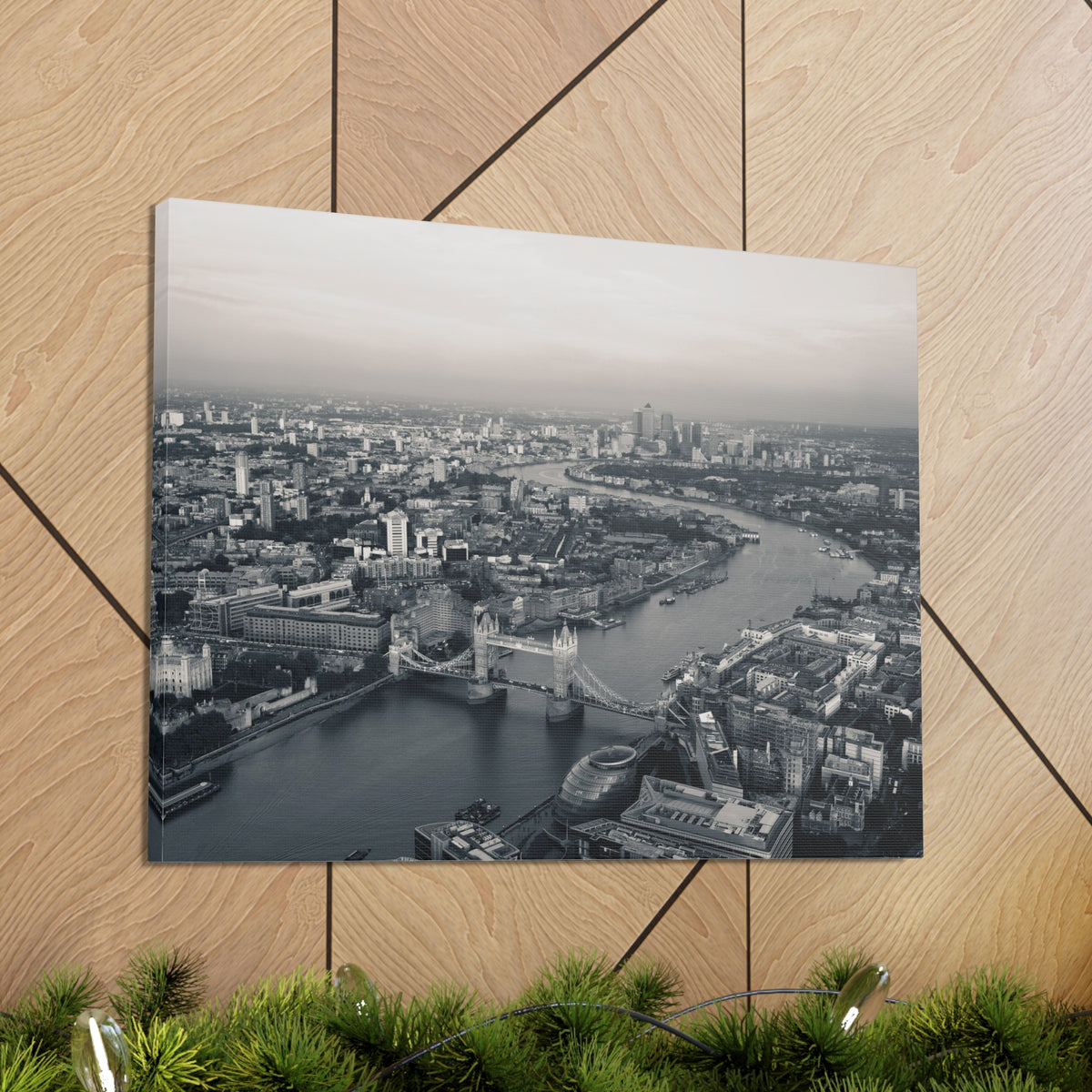 London Black And White Skyline Canvas Artwork High-Quality Breathtaking Stunning Cityscape for Home Decor Ready to Hang-Express Your Love Gifts