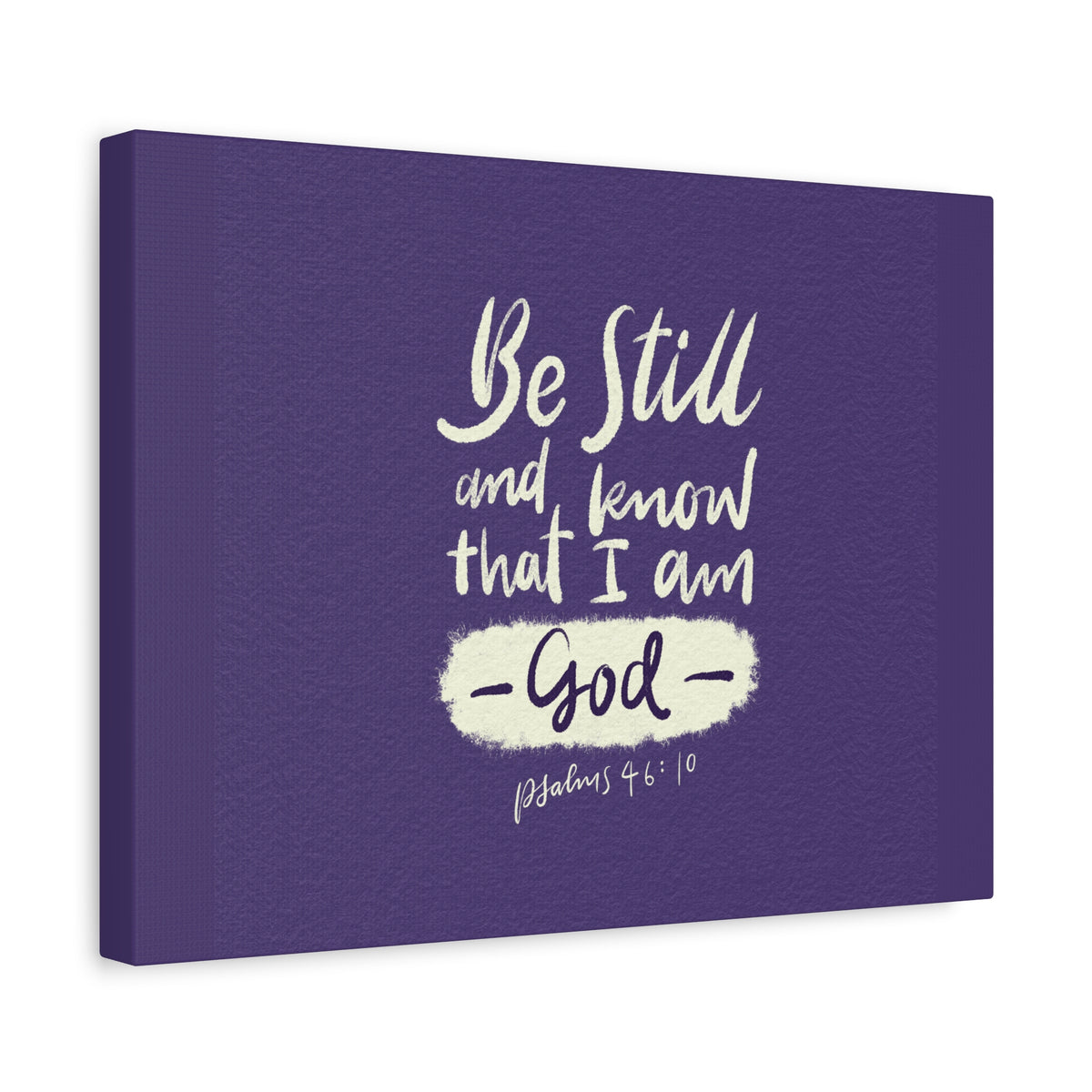 Scripture Walls I Am God Psalm 46:10 Bible Verse Canvas Christian Wall Art Ready to Hang-Express Your Love Gifts