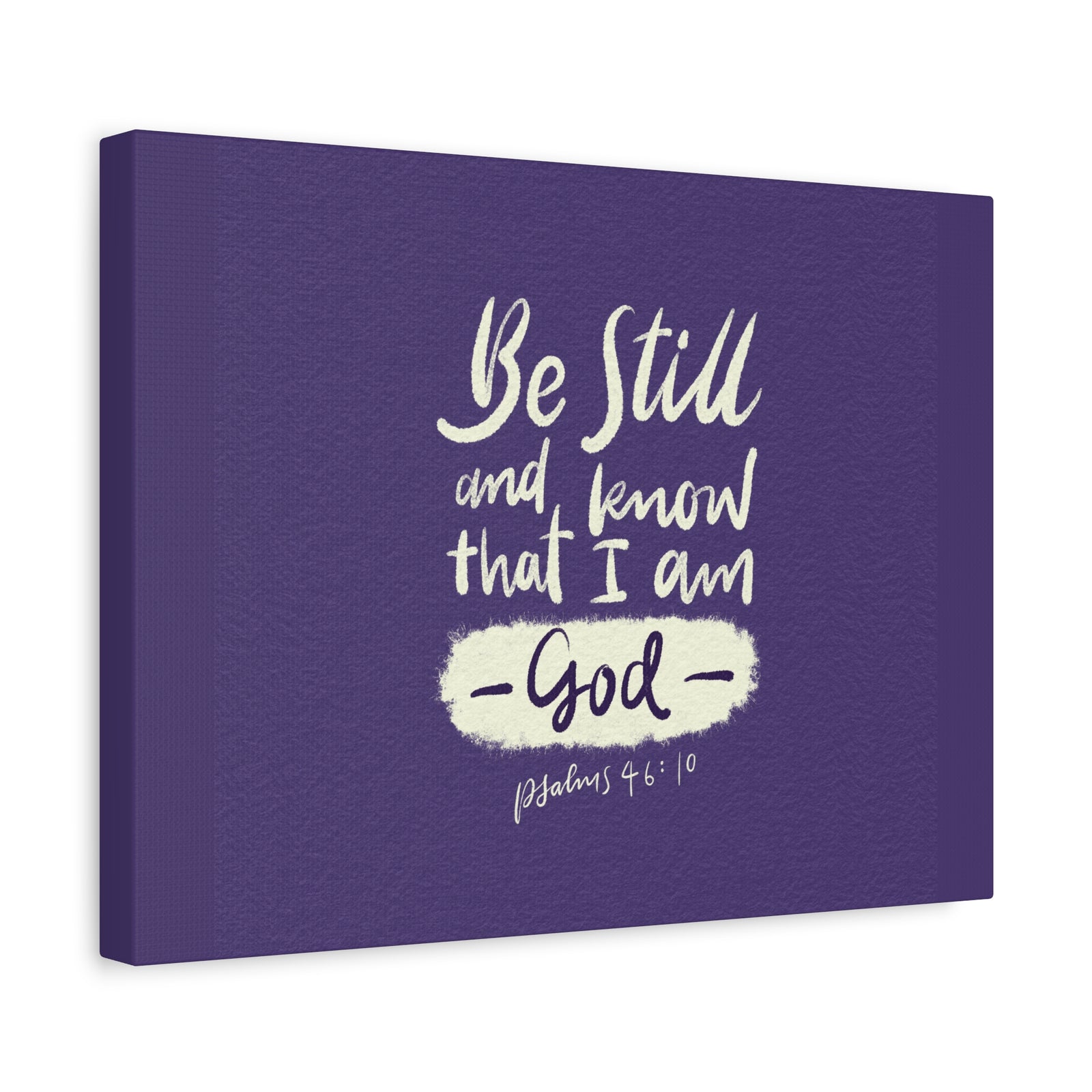 Scripture Walls I Am God Psalm 46:10 Bible Verse Canvas Christian Wall Art Ready to Hang-Express Your Love Gifts
