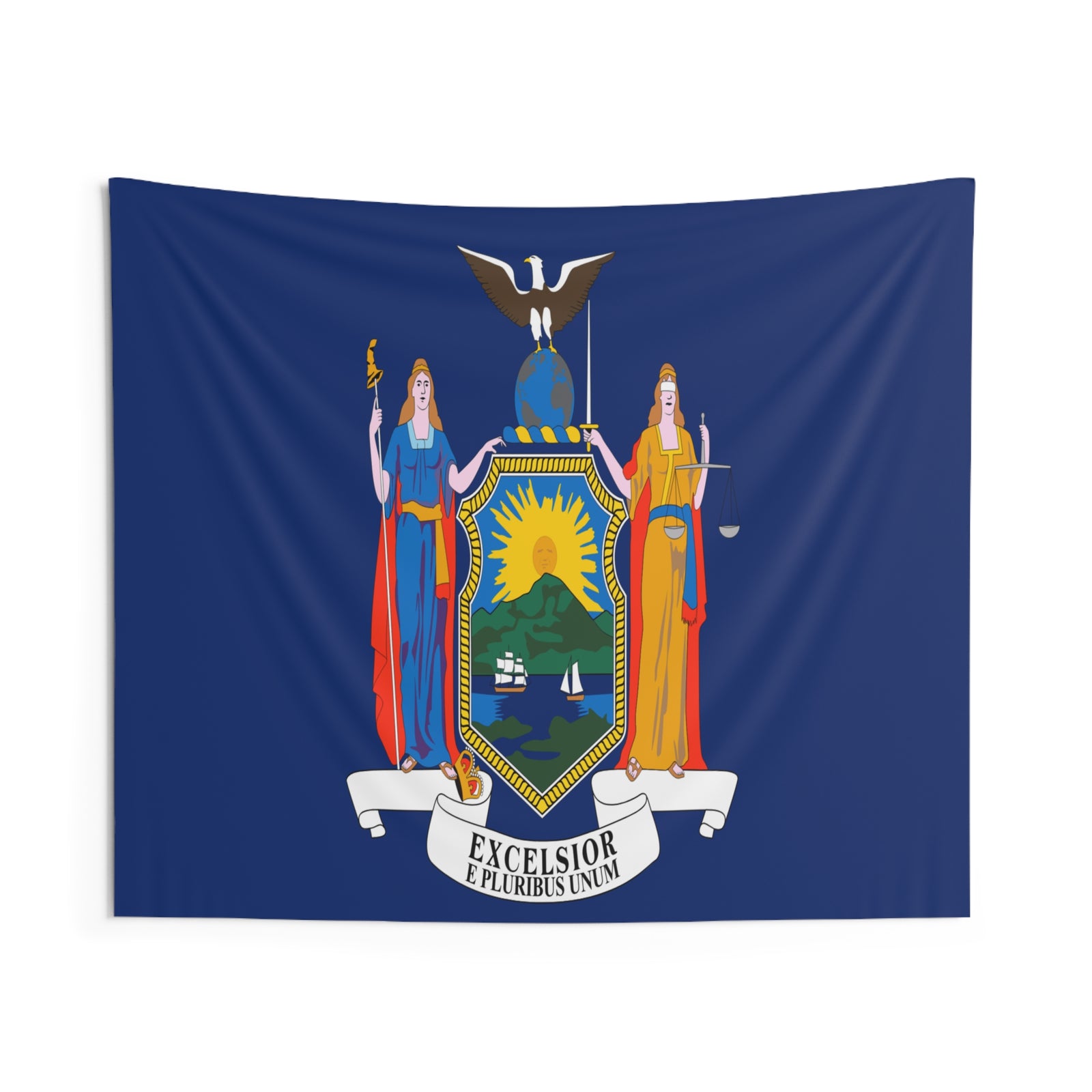New York State Flag Wall Hanging Tapestry-Express Your Love Gifts